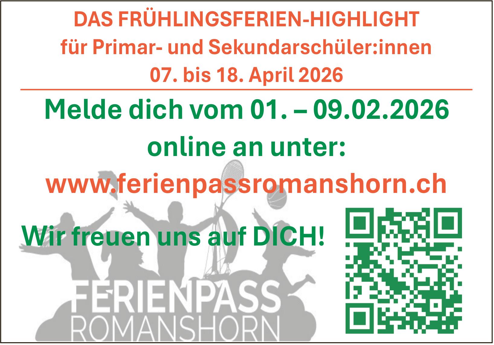Ferienpass Romanshorn, 7. - 18. April