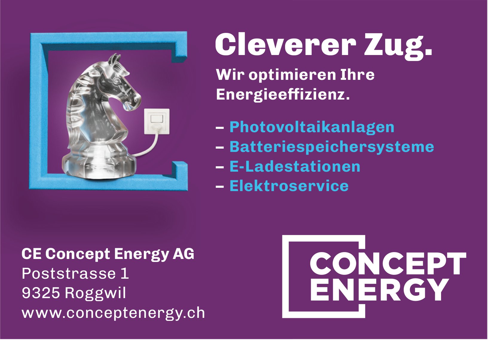 CE Concept Energy AG, Roggwil - Cleverer Zug.