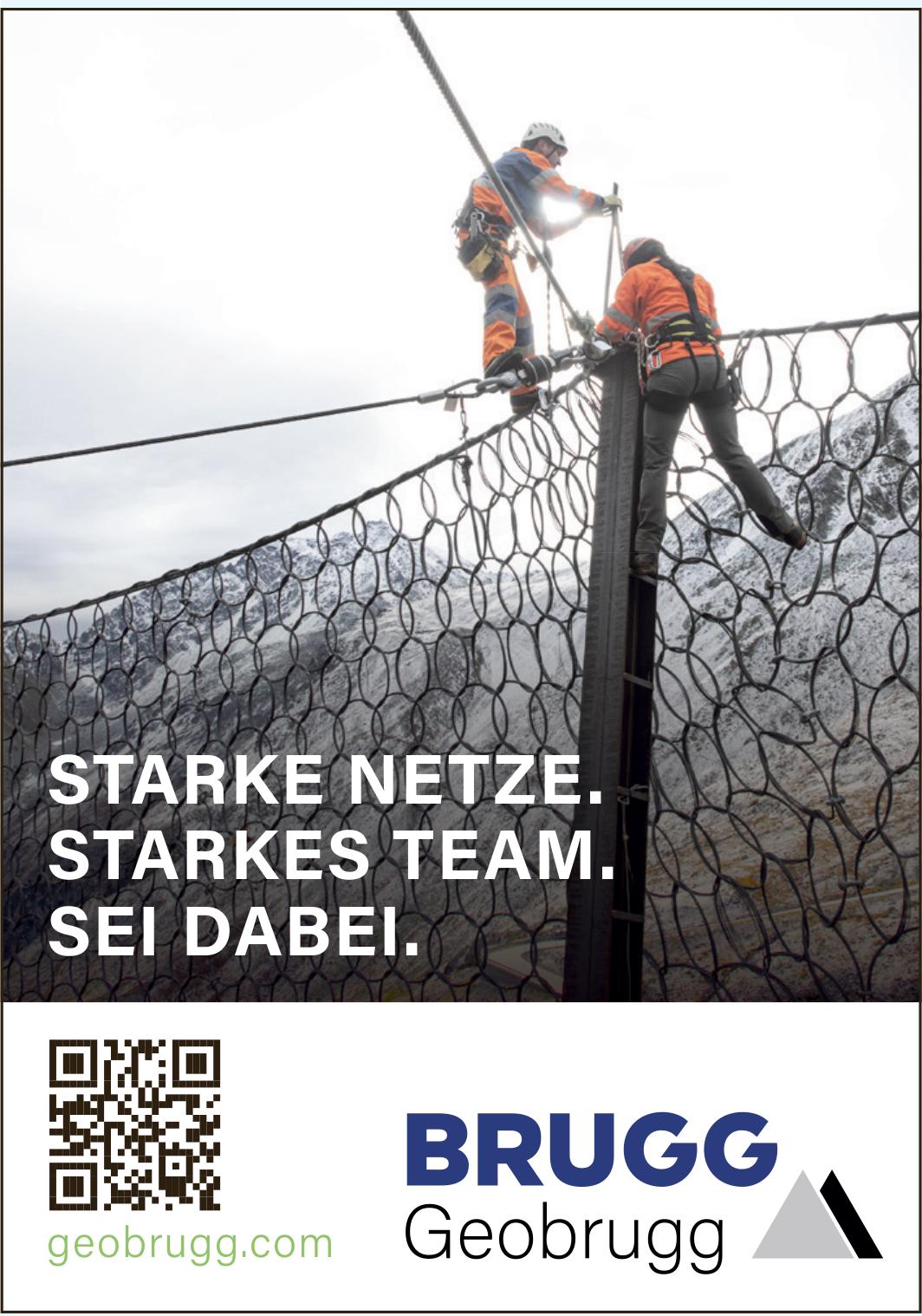 Geobrugg, STARKE NETZE. STARKES TEAM. SEI DABEI.