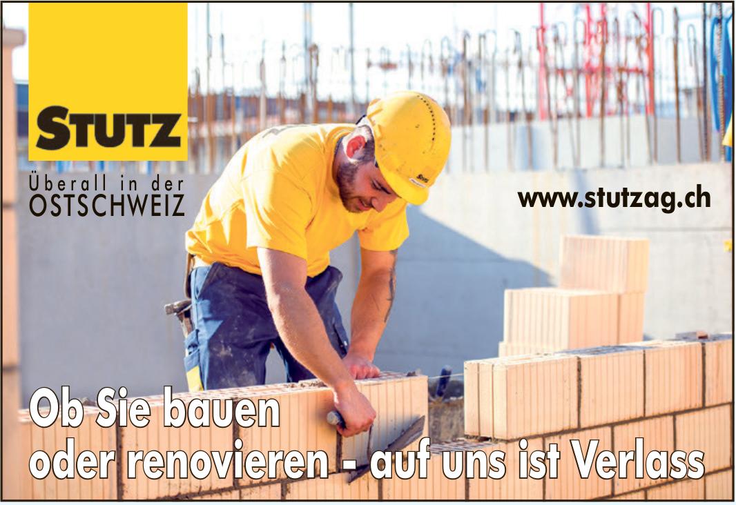 Stutz AG, Ob Sie bauen oder renovieren - auf uns ist Verlass