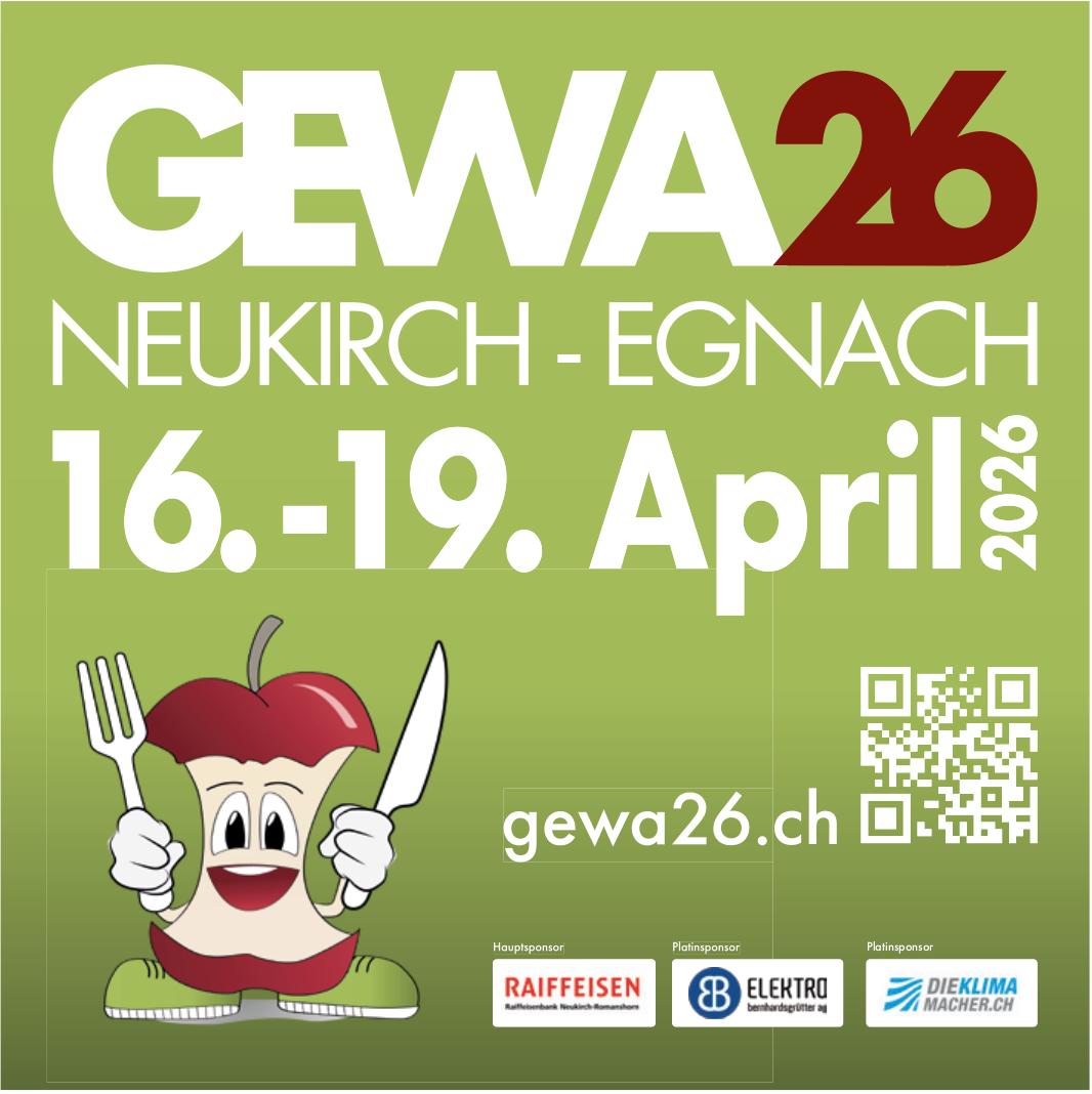 GEWA26, 16. bis 19. April, Neukirch-Egnach