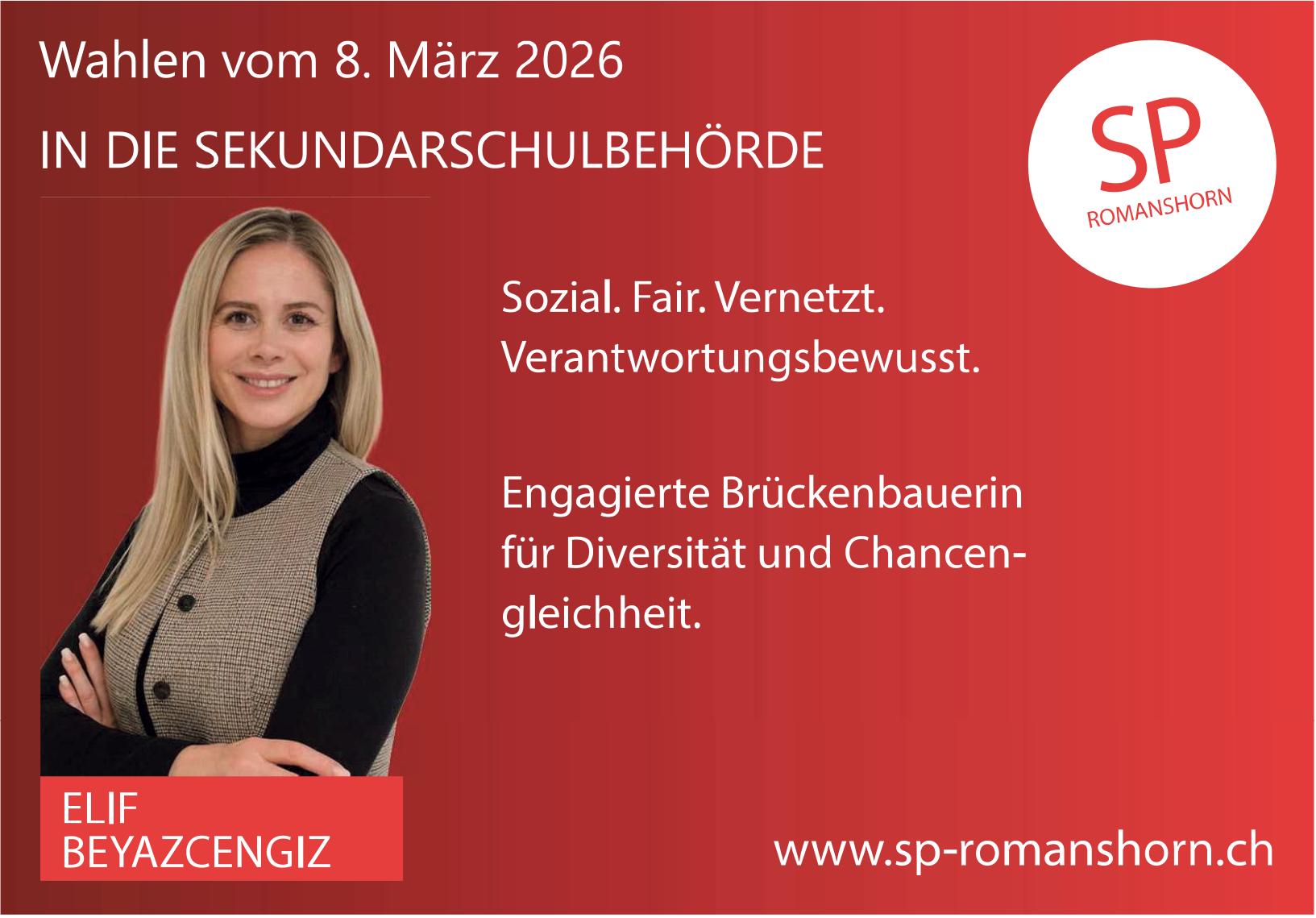 SP Romanshorn, Wahlen vom 8. März 2026: In Die Sekundarschulbehörde