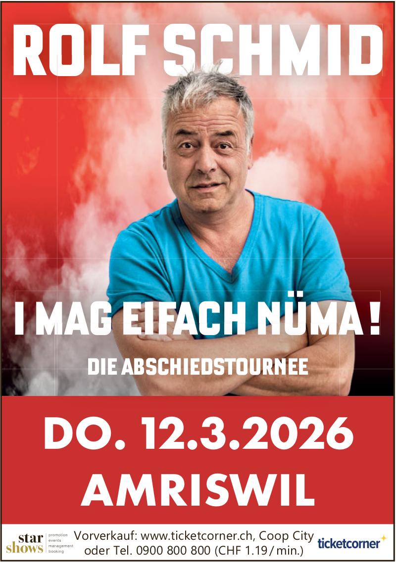 ROLF SCHMID, 12. März, Amriswil
