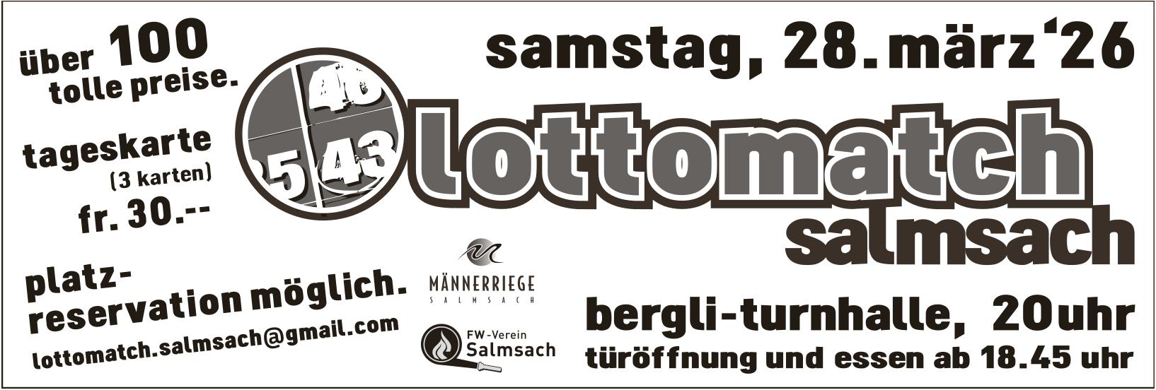 lottomatch salmsach, 28. März, bergli-turnhalle