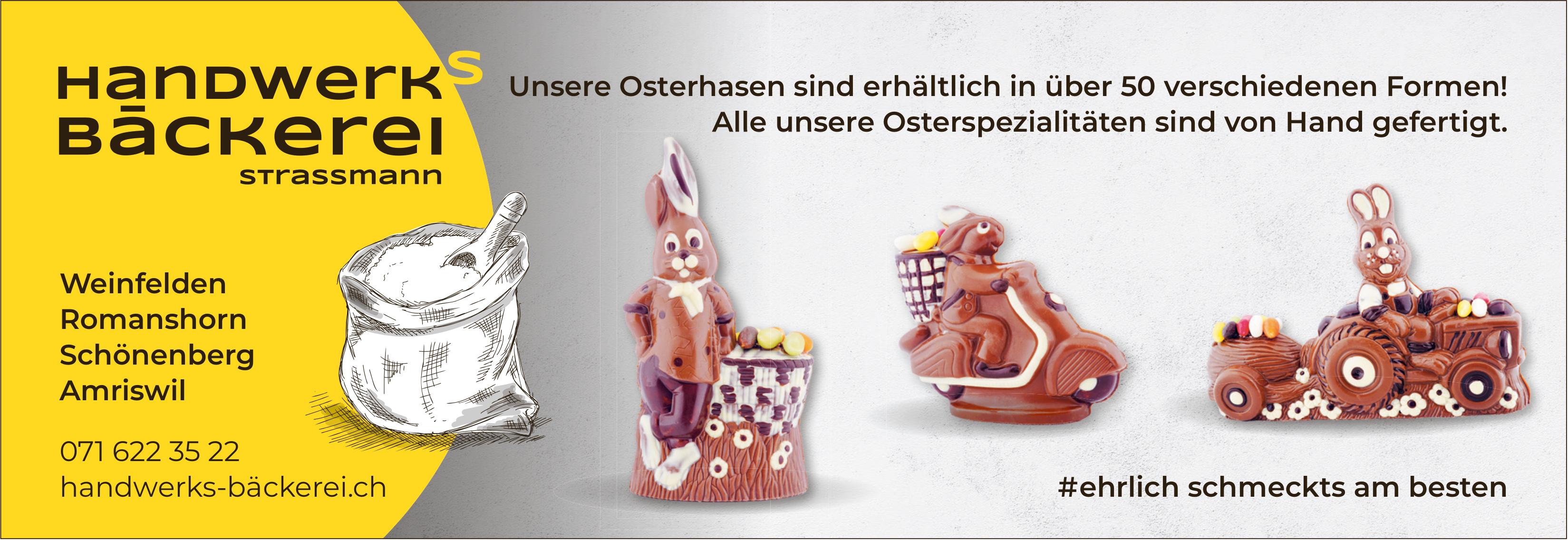 Handwerks Bäckerei, Amriswil - Unsere Osterhasen sind erhältlich in über 50 verschiedenen Formen!