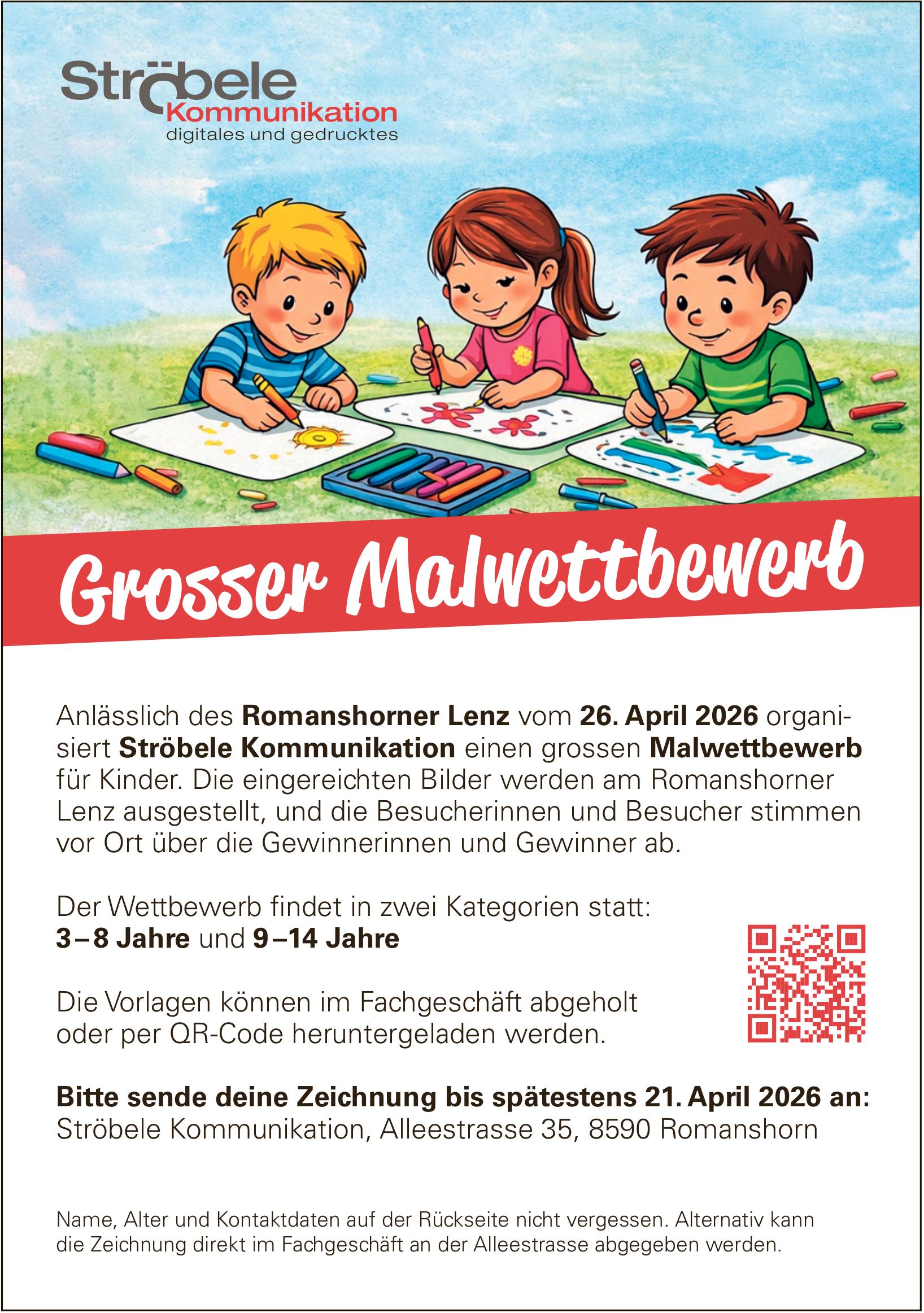 Ströbele Kommunikation, Romanshorn - Grosser Malwettbewerb