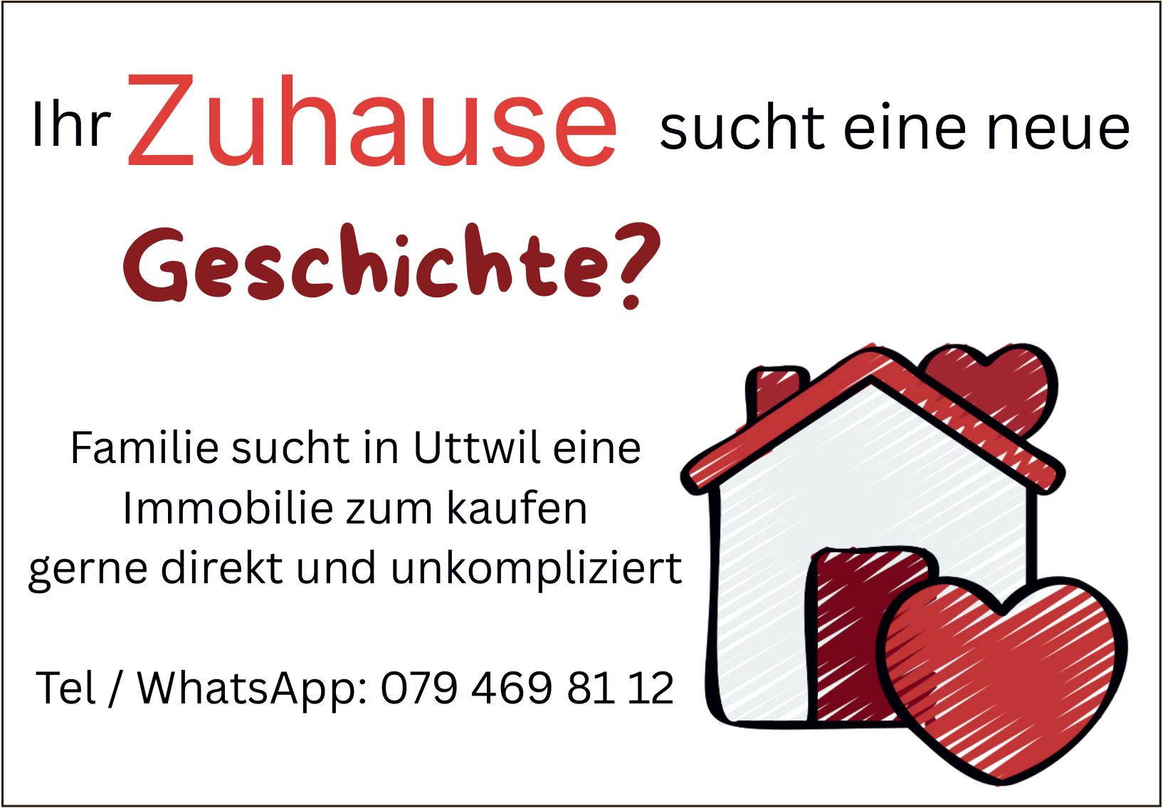 Familie sucht in Uttwil eine Immobilie zum kaufen, Haus, zu kaufen gesucht