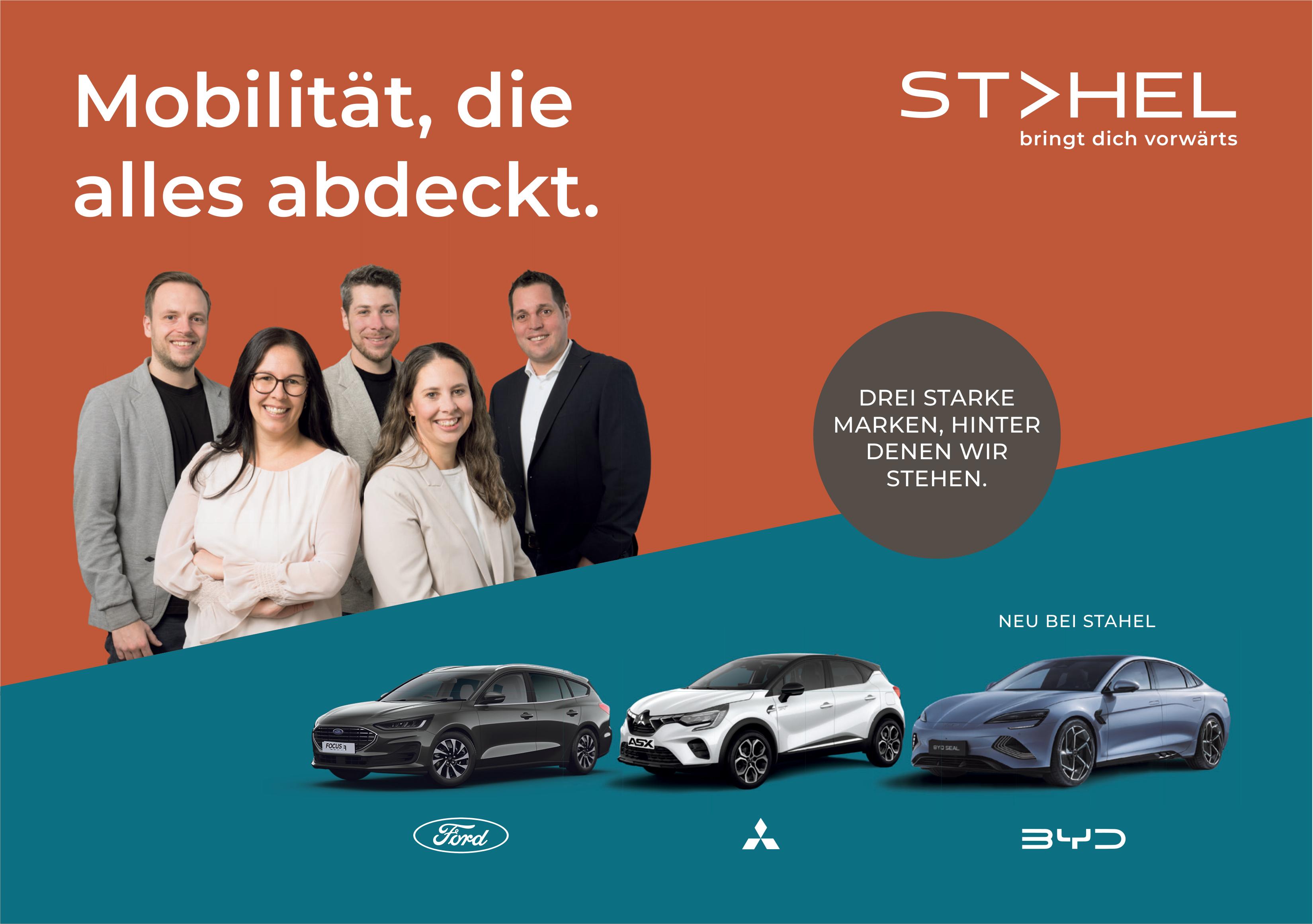 STAHEL, Mobilität, die alles abdeckt.