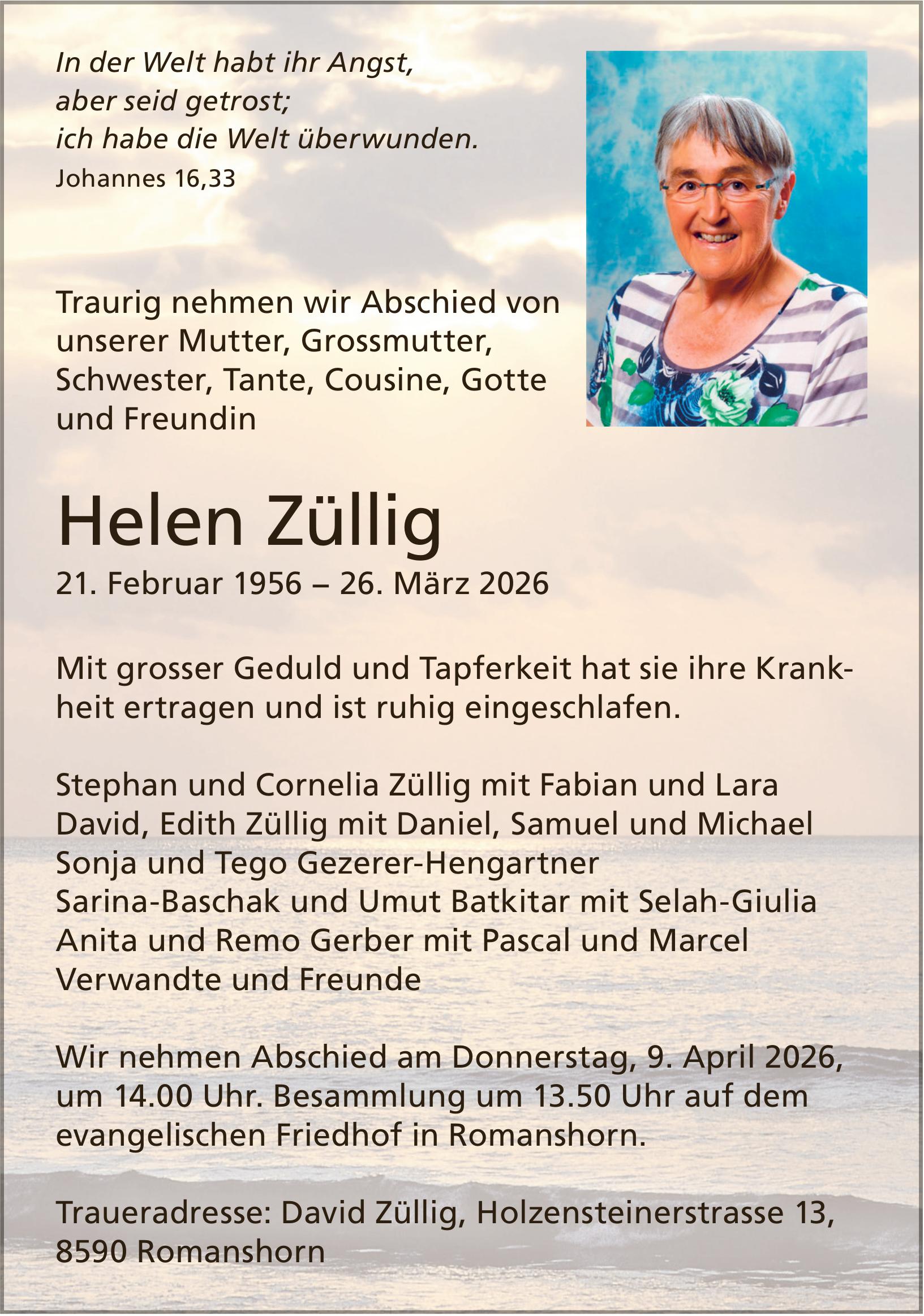 Züllig Helen, März 2026 / TA