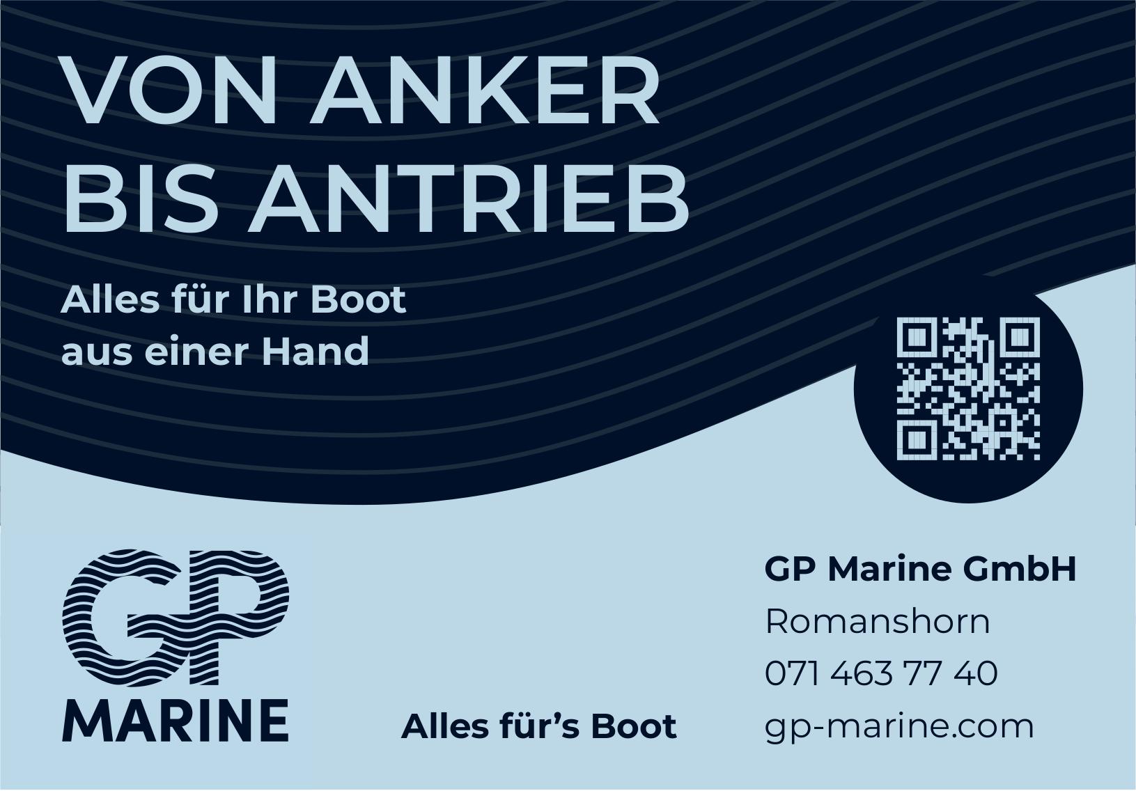 GP Marine GmbH, Romanshorn - VON ANKER BIS ANTRIEB