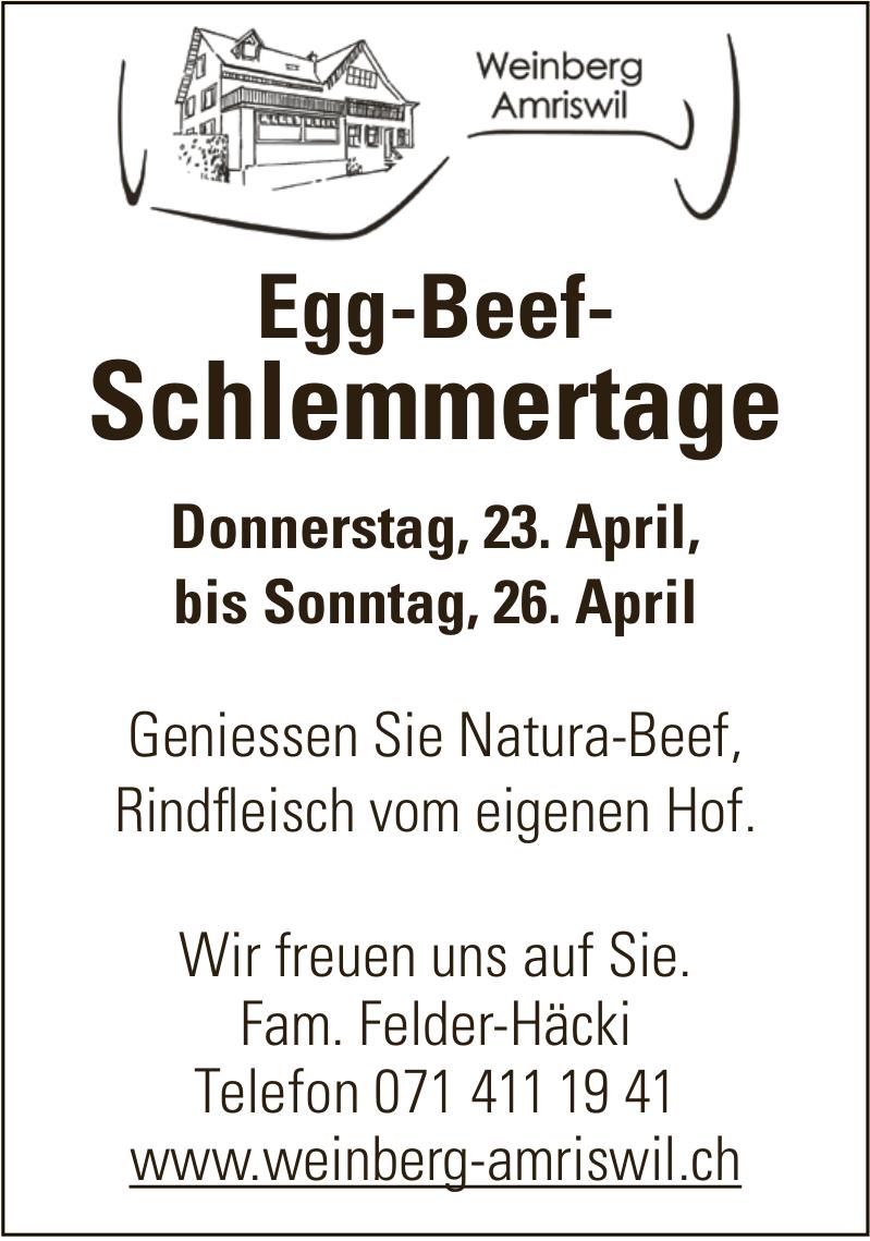 Egg-Beef-Schlemmertage, 23.–26. April