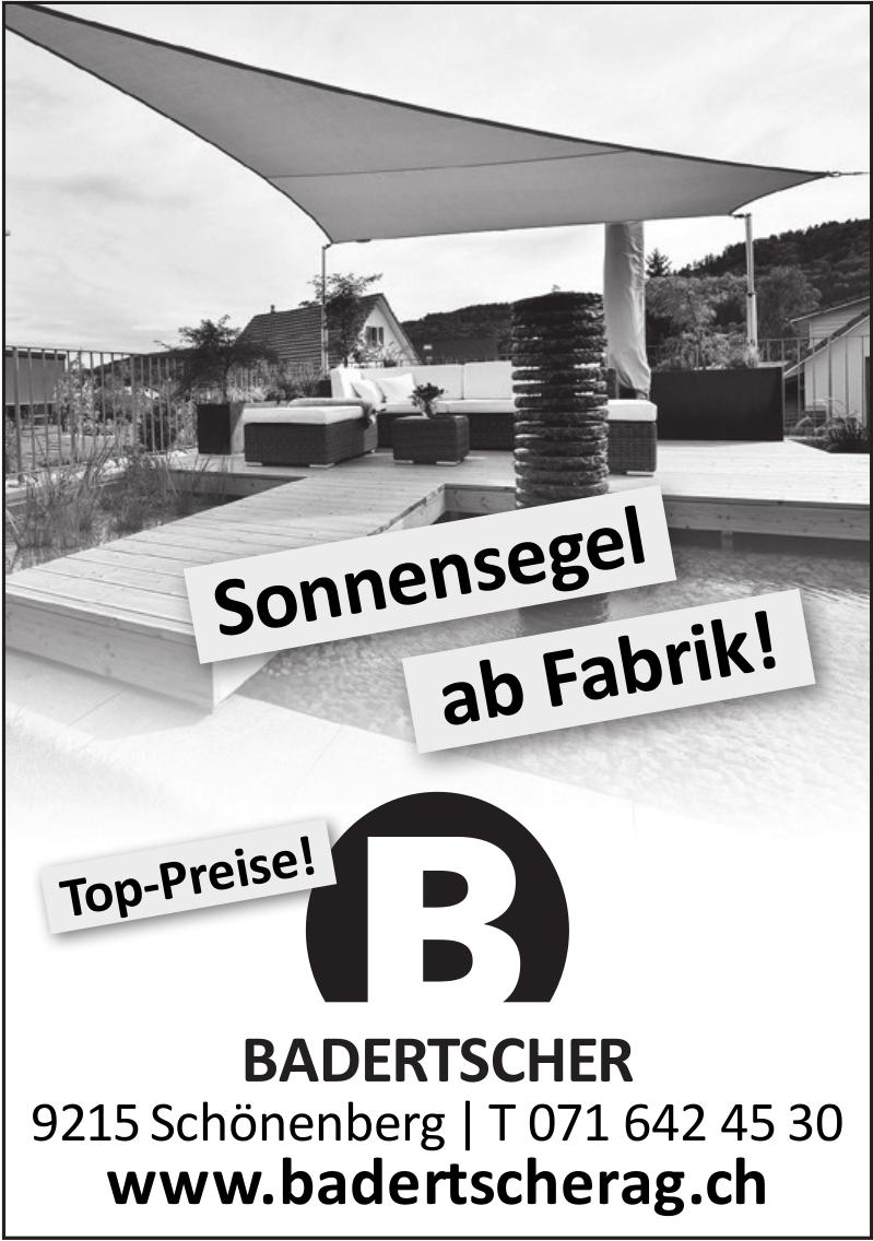 Badertscherag, Schönenberg - Sonnensegel ab Fabrik!