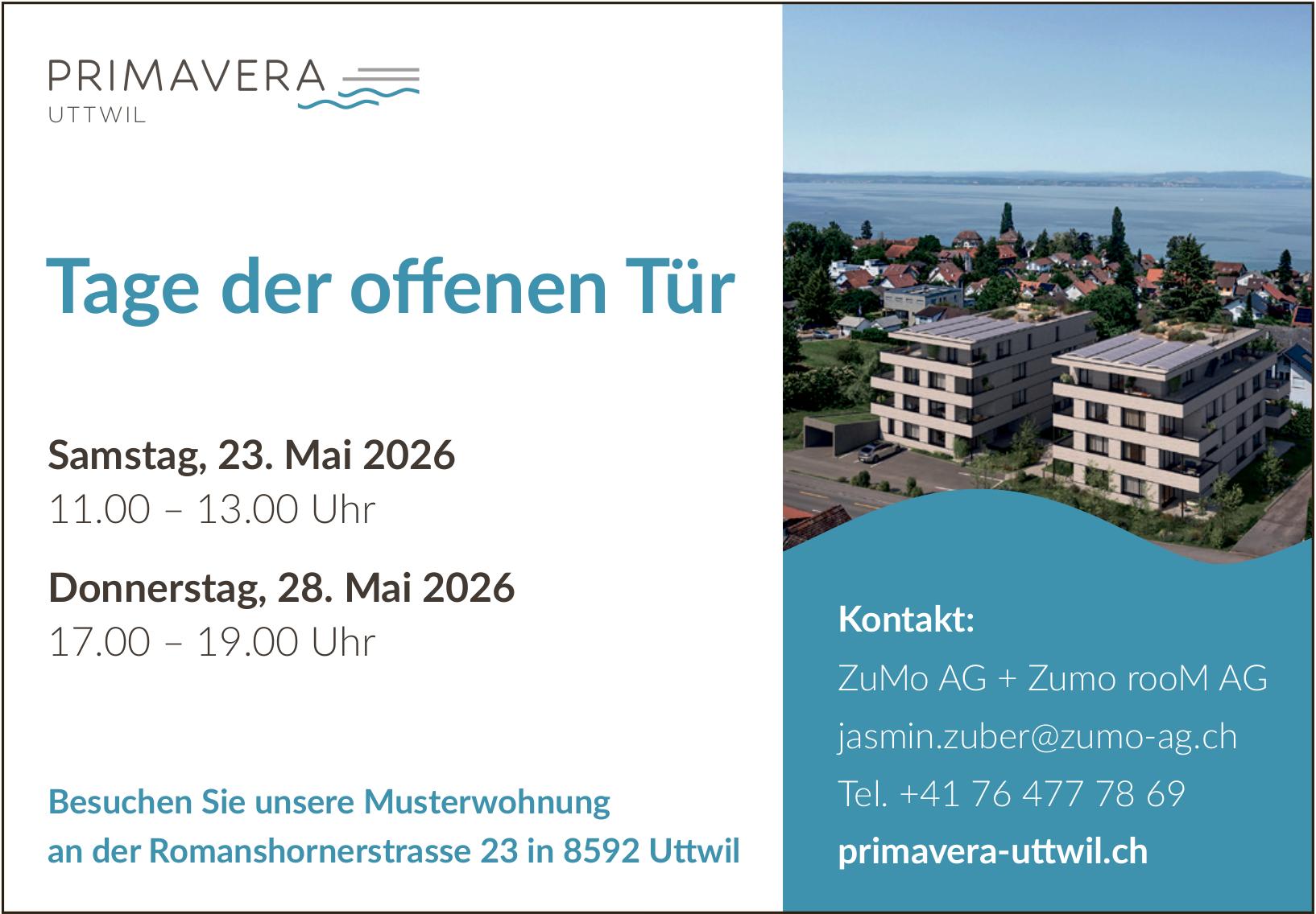 Tage der offenen Tür, 23.–28. Mai, Uttwil
