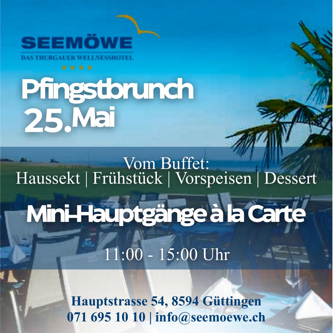 Pfingstbrunch, 25. Mai, SEEMÖWE, Güttingen