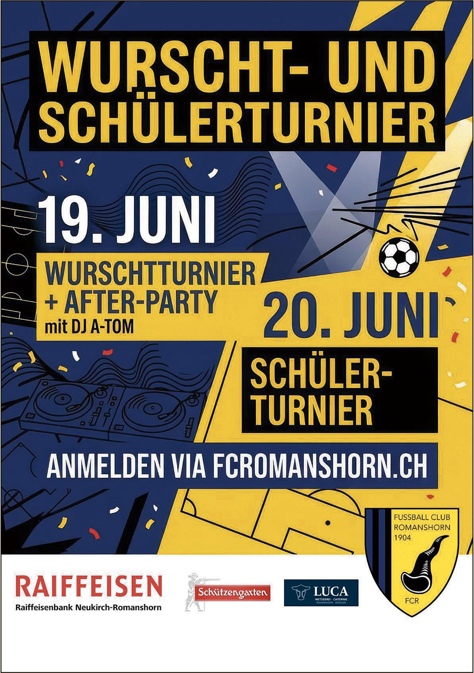 Wurscht- und Schülerturnier, 19.–20. Juni