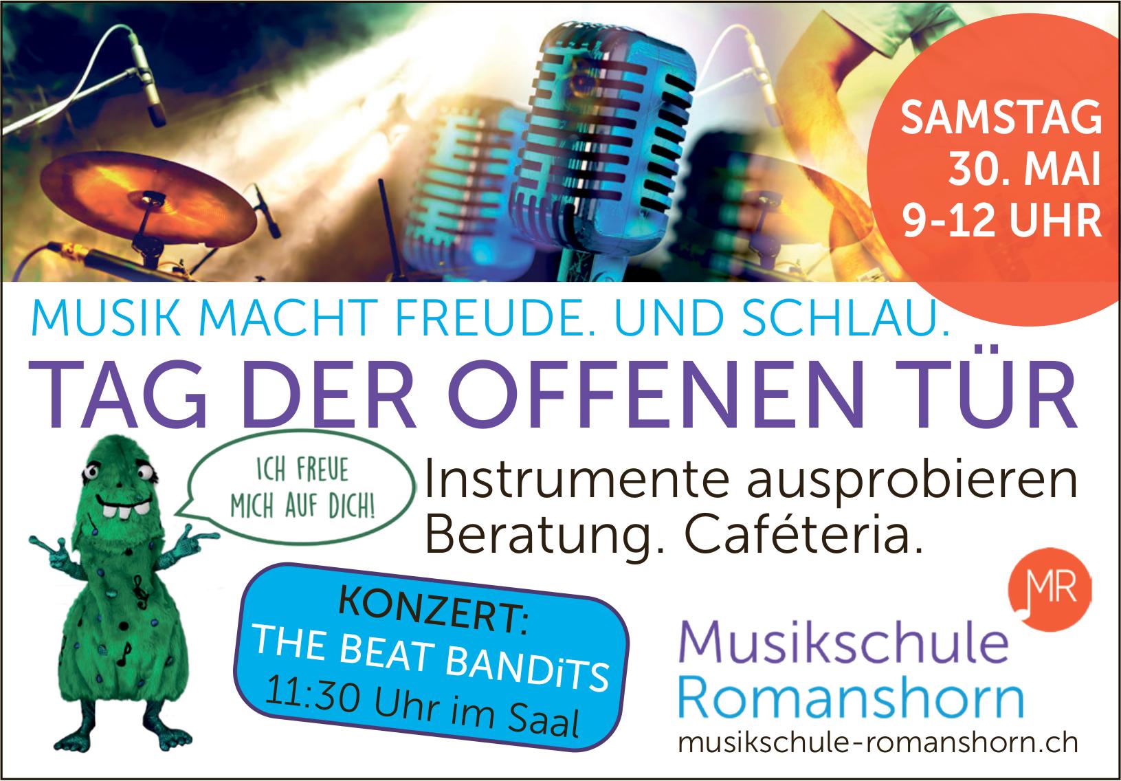 Tag der offenen Tür, 30. Mai, Musikschule Romanshorn