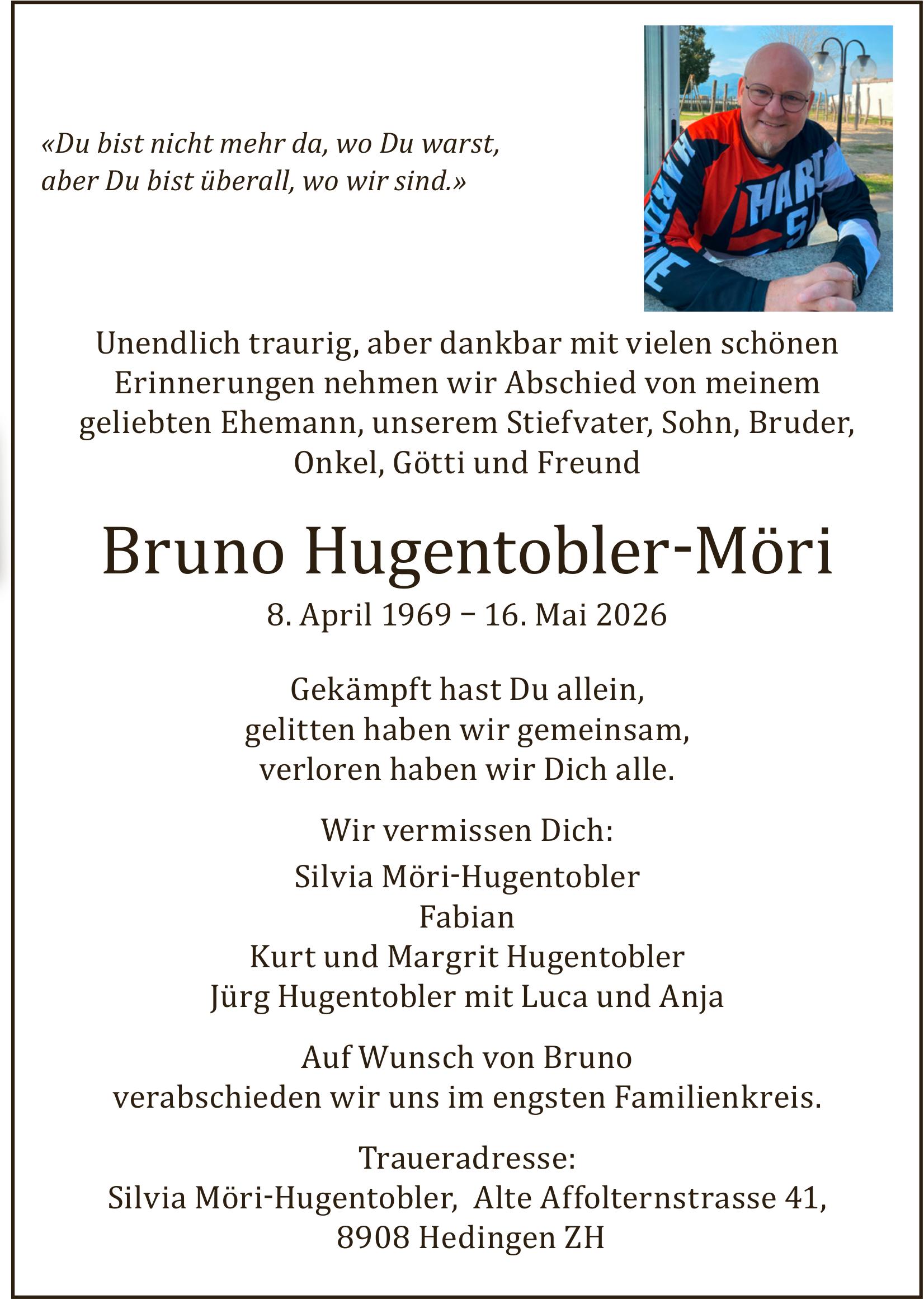 Hugentobler-Möri Bruno, Mai 2026 / TA
