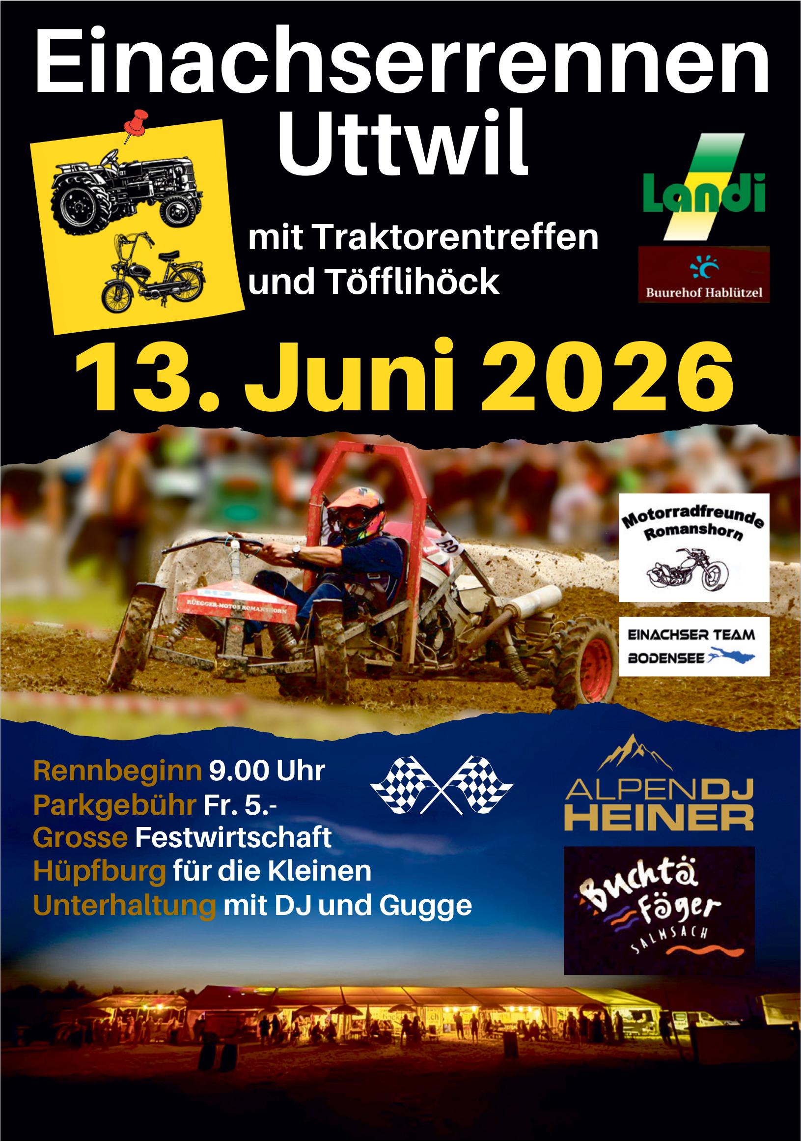 Einachserrennen Uttwil, 13. Juni
