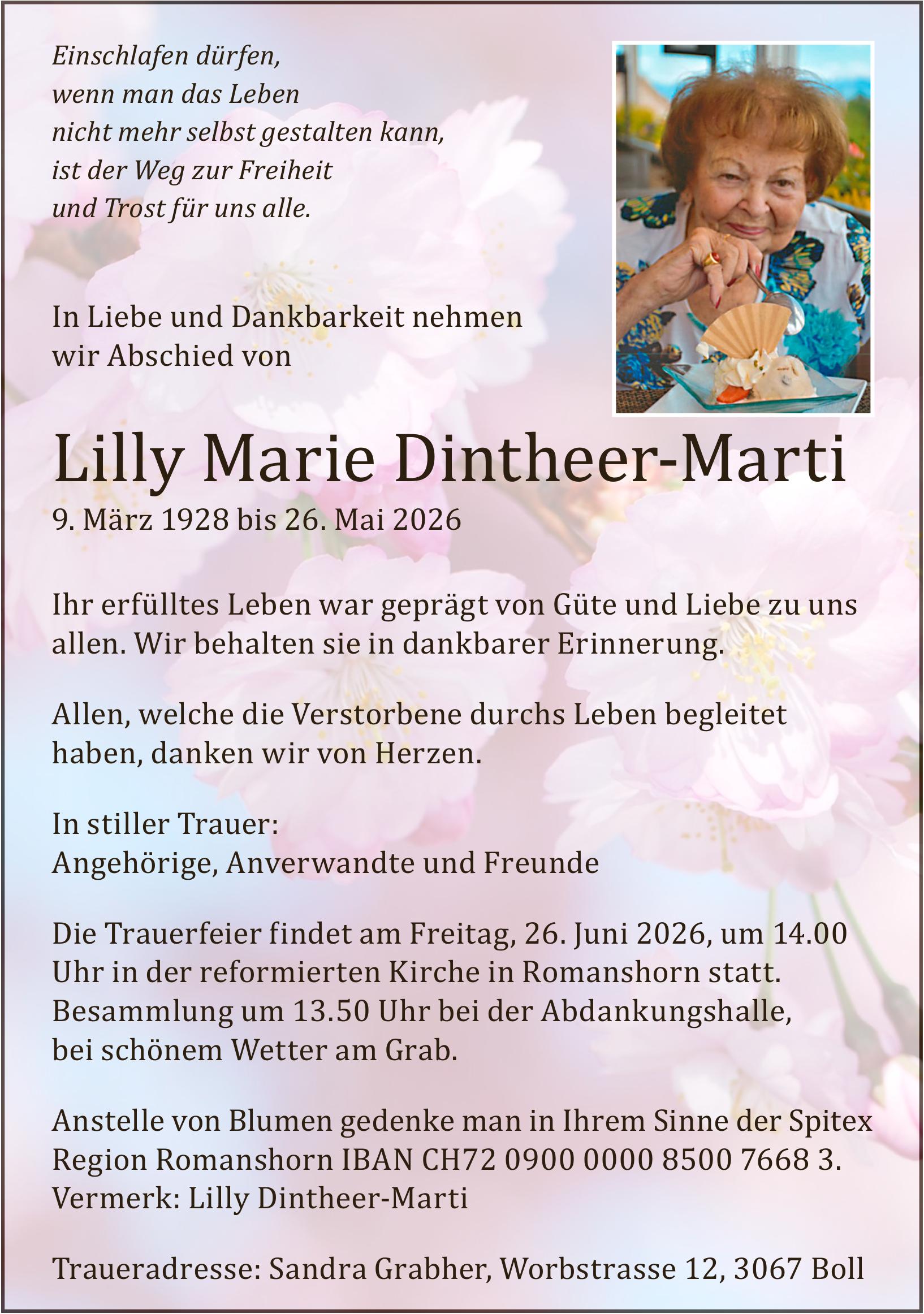 Dintheer-Marti Lilly Marie, Mai 2026 / TA
