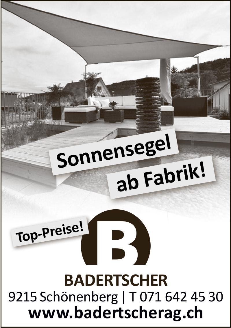 Badertscherag, Schönenberg - Sonnensegel ab Fabrik!