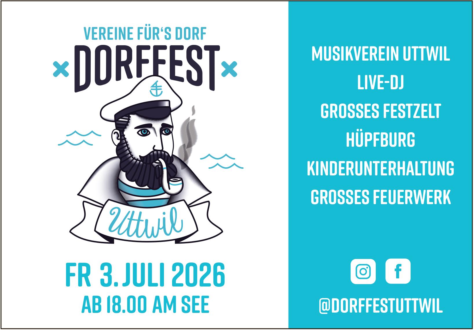 DORFFEST, 3. Juli, Am See