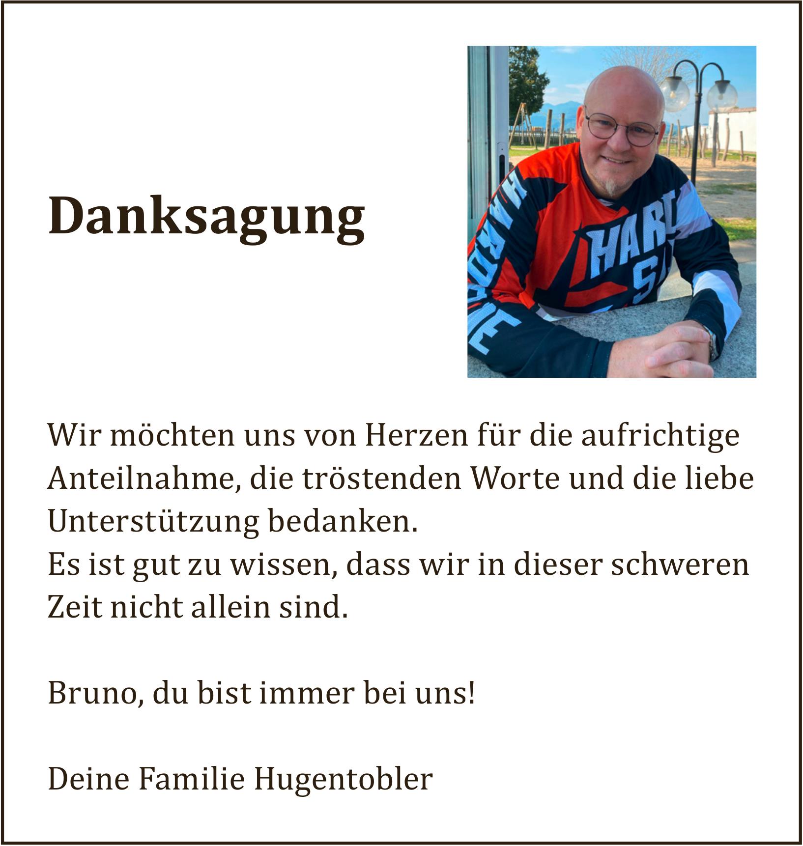 Hugentobler Bruno, im Juni 2026 / DS