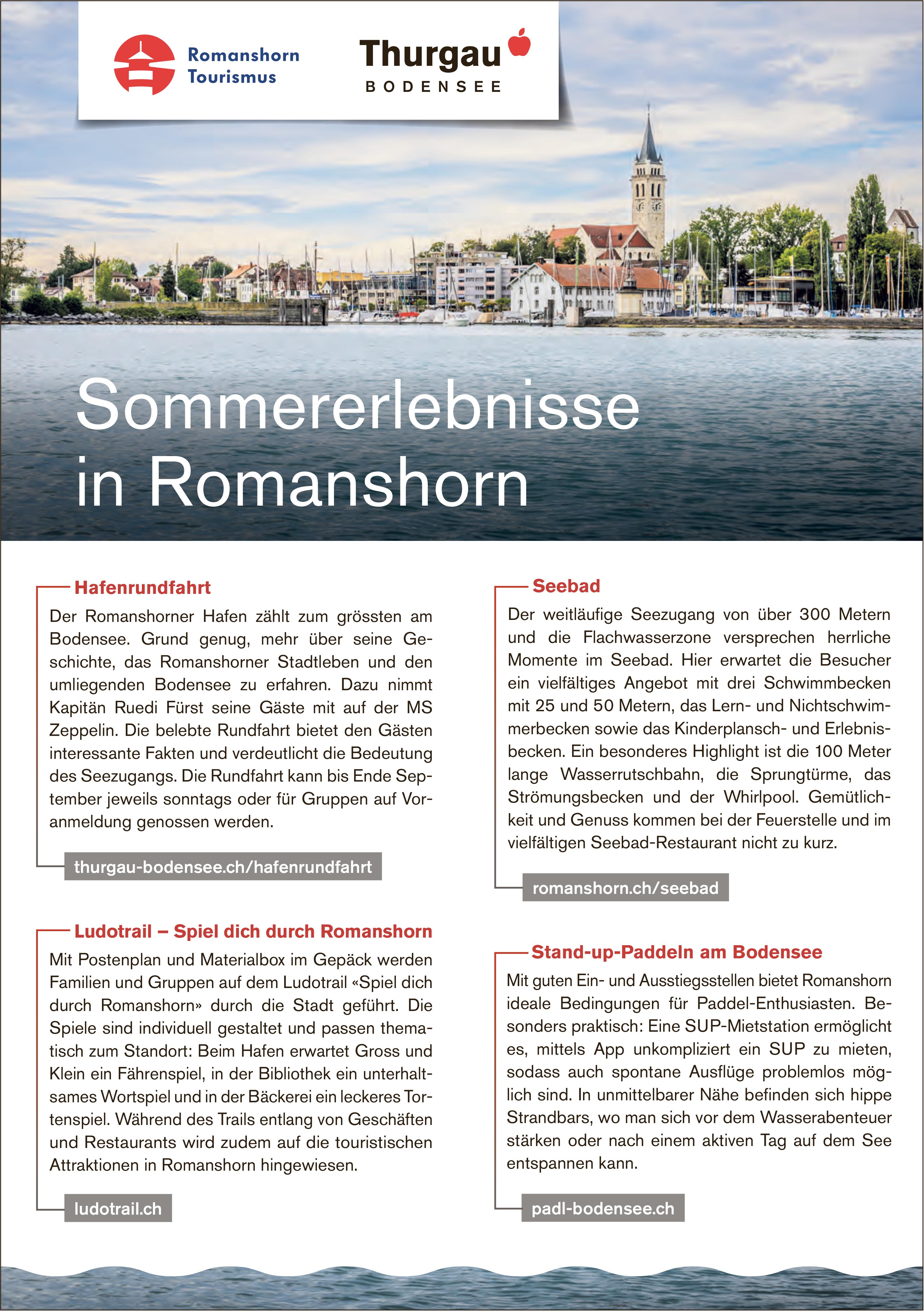 Romanshorn» Stadt, Sommererlebnisse