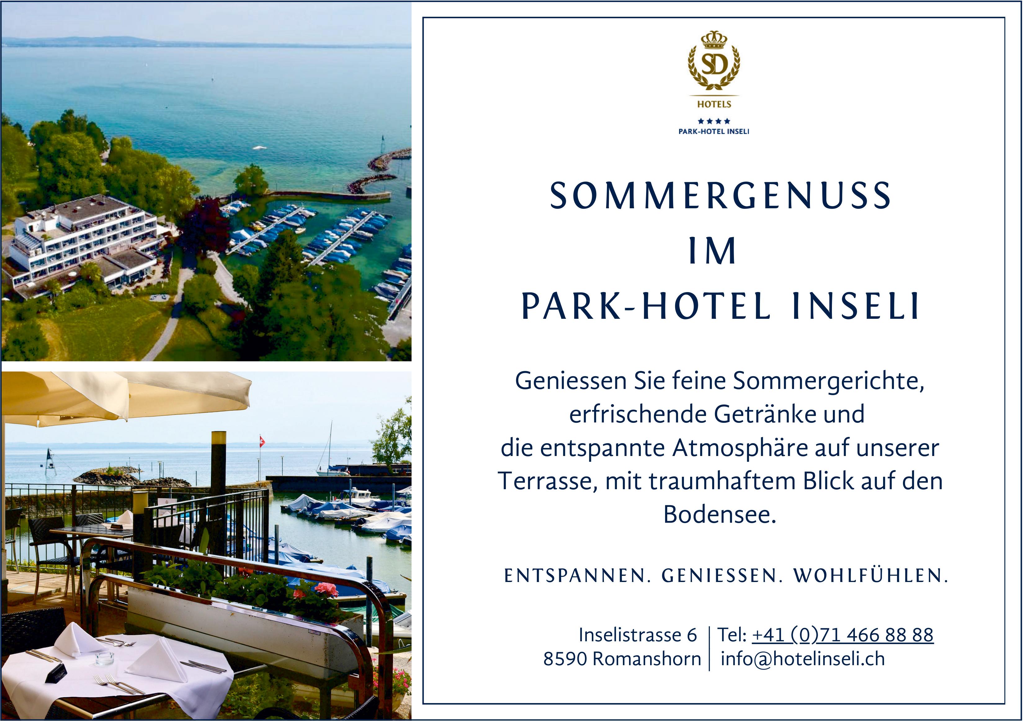 PARK-HOTEL INSELI, Romanshorn - ENTSPANNEN. GENIESSEN. WOHLFÜHLEN.