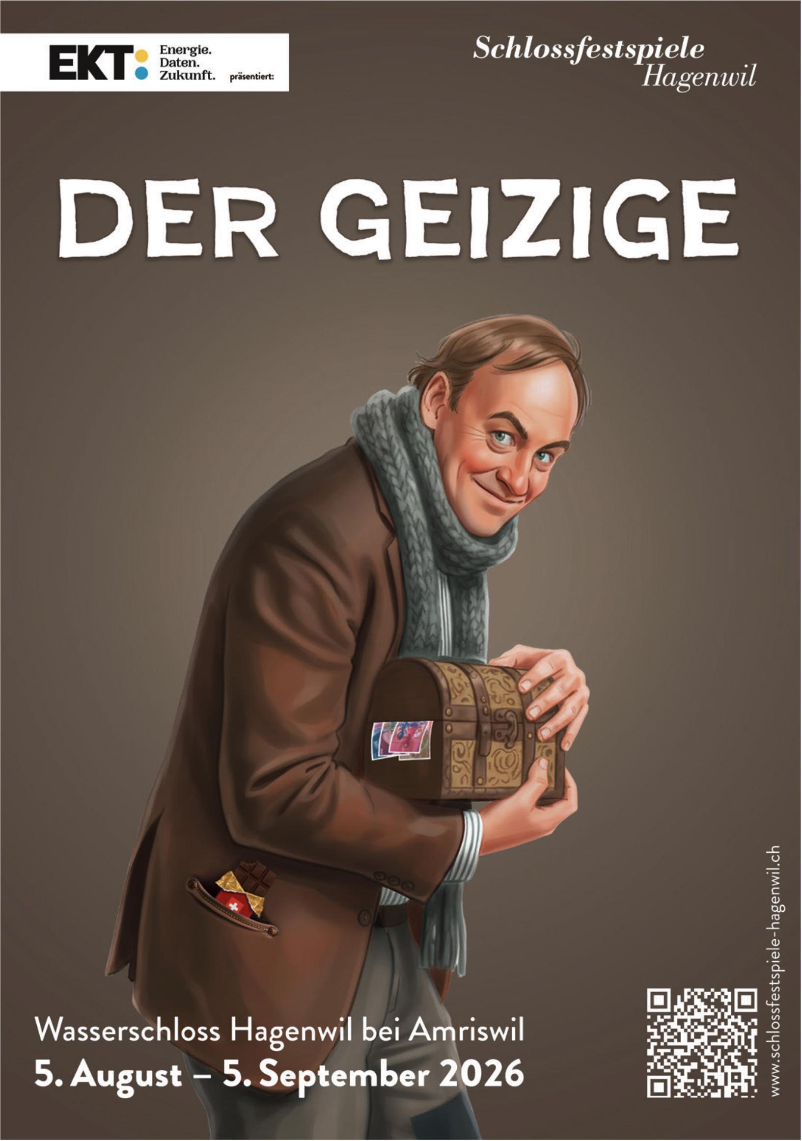 DER GEIZIGE, 5. August - 5. September, Wasserschloss Hagenwil bei Amriswil