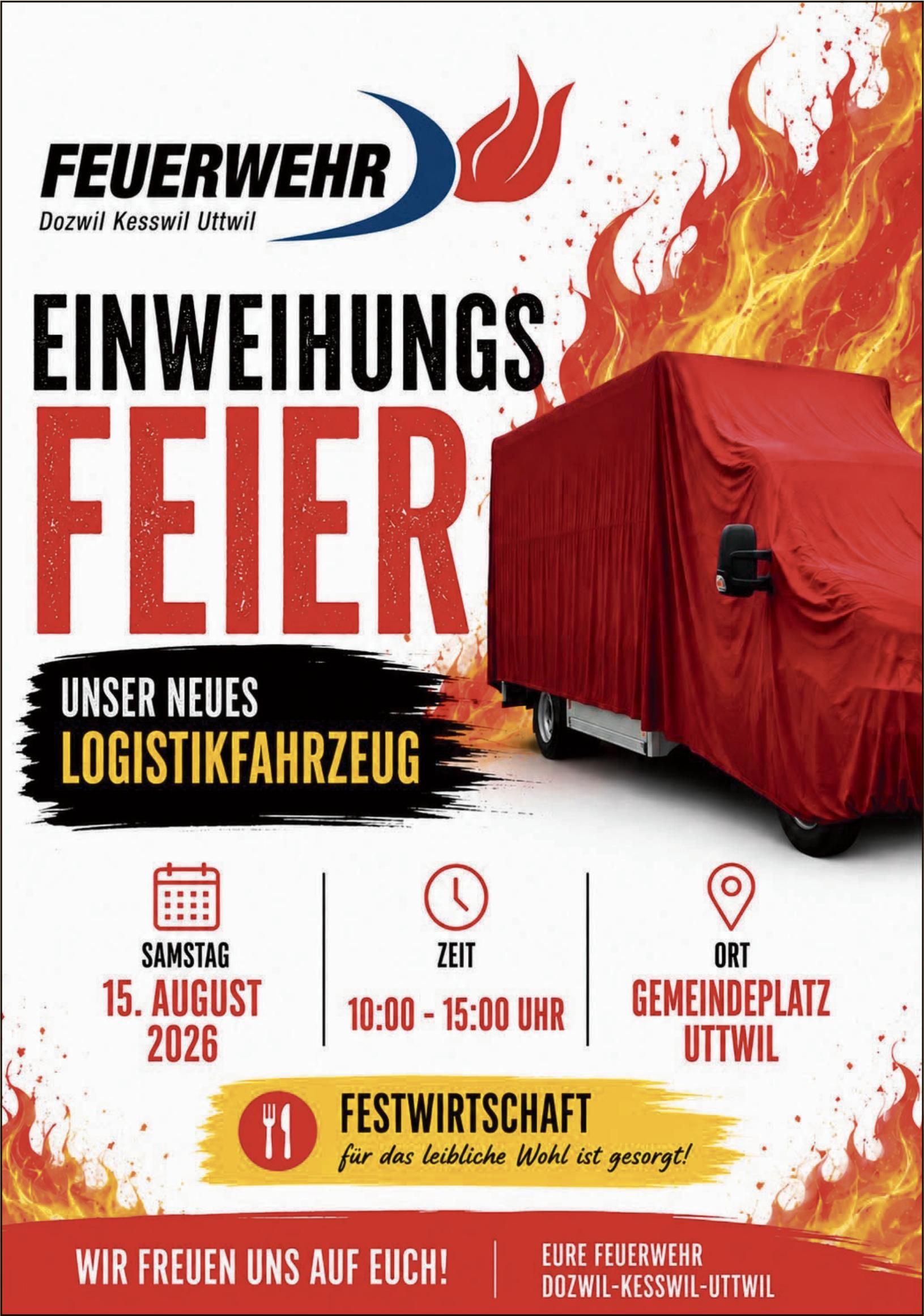 Einweihungsfeier, 15. August, Gemeindeplatz Uttwil