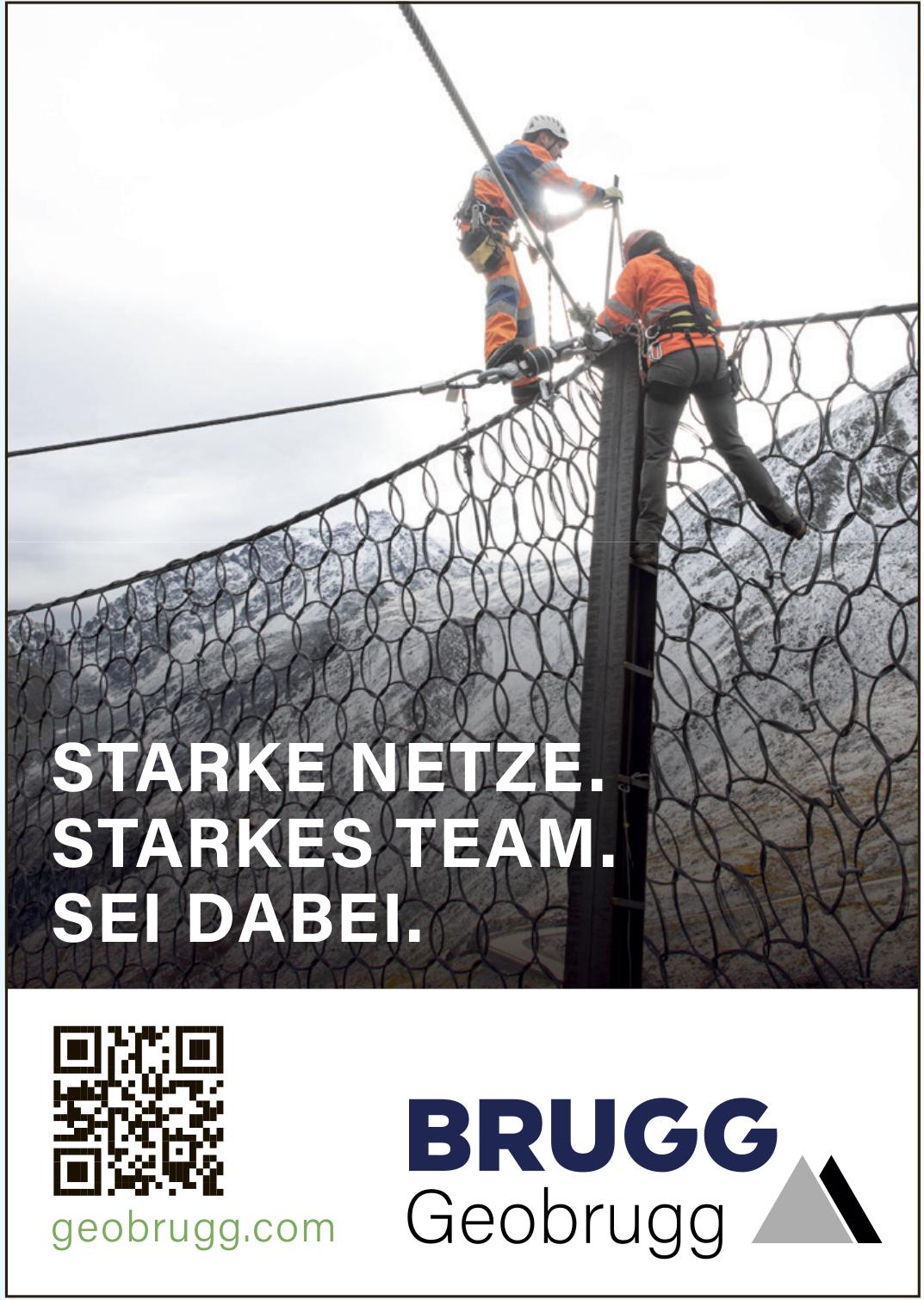 Geobrugg, STARKE NETZE. STARKES TEAM. SEI DABEI.