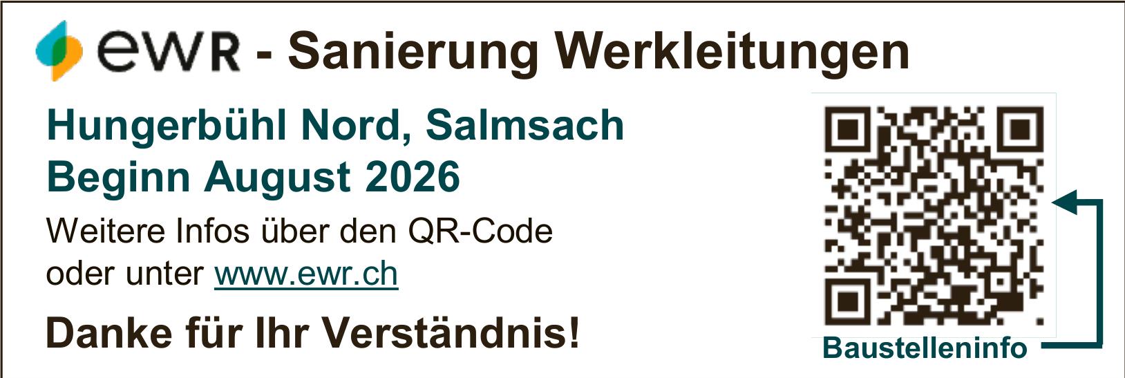 EWR, Sanierung Werkleitungen
