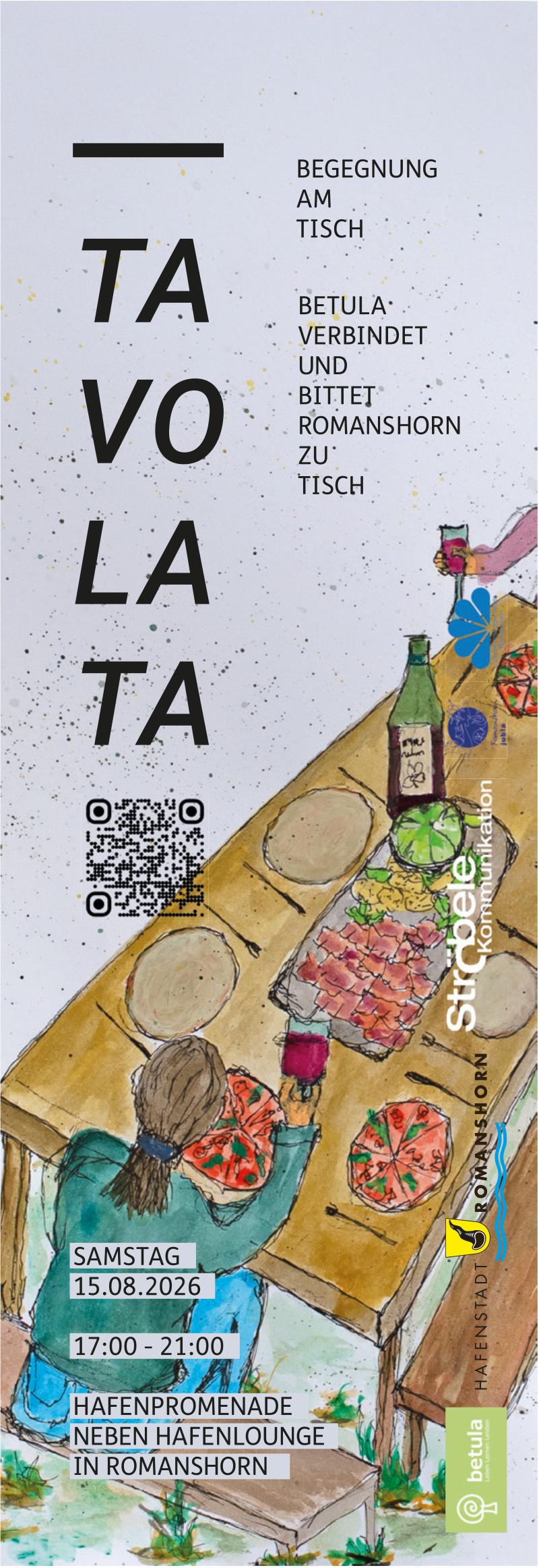 TAVOLATA: Begegnung am Tisch, 15. August, Hafenpromenade, Romanshorn