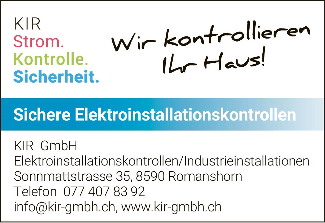 KIR GmbH, Romanshorn - Wir kontrollieren Ihr Haus!