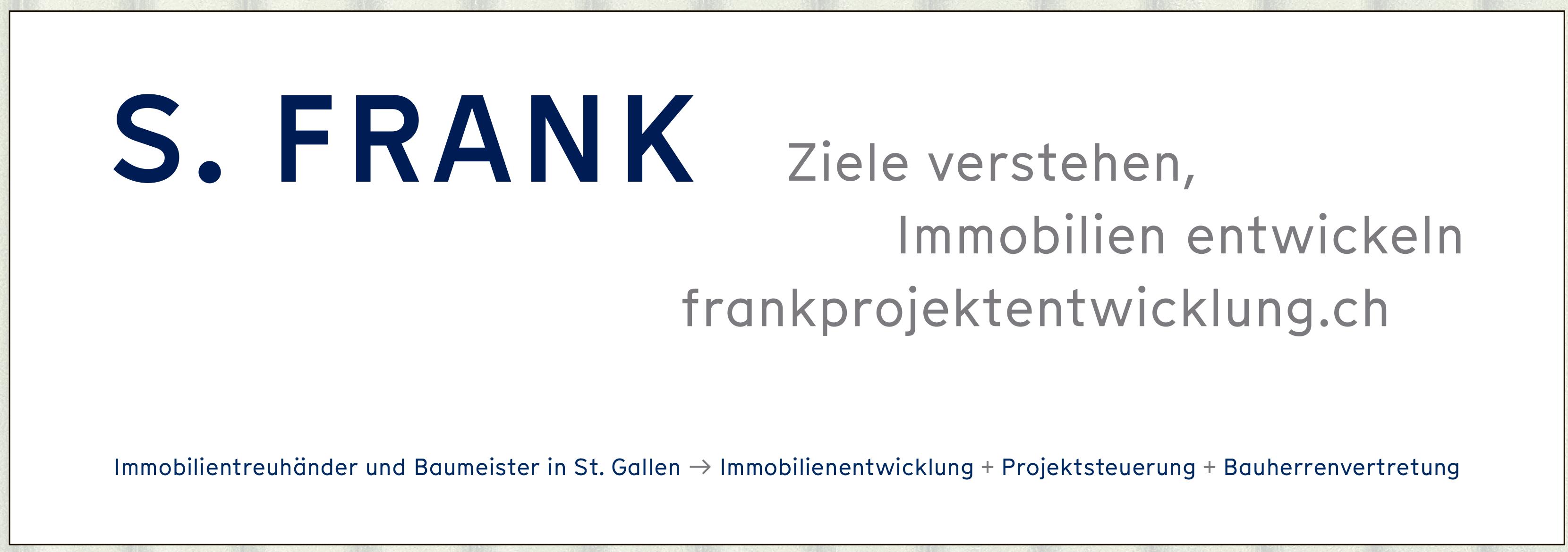 S. FRANK, Ziele verstehen, Immobilien entwickeln