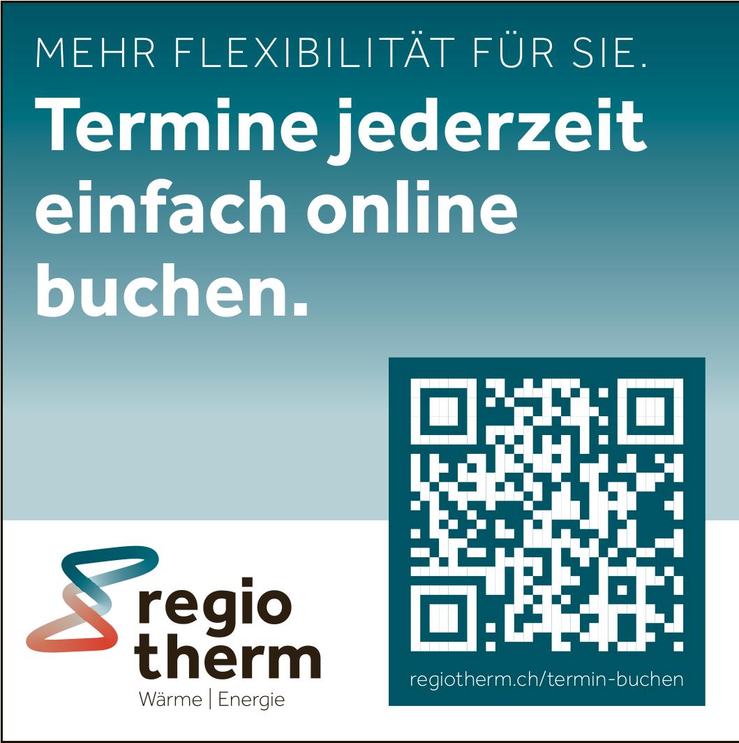 regiotherm, Termine jederzeit einfach online buchen.