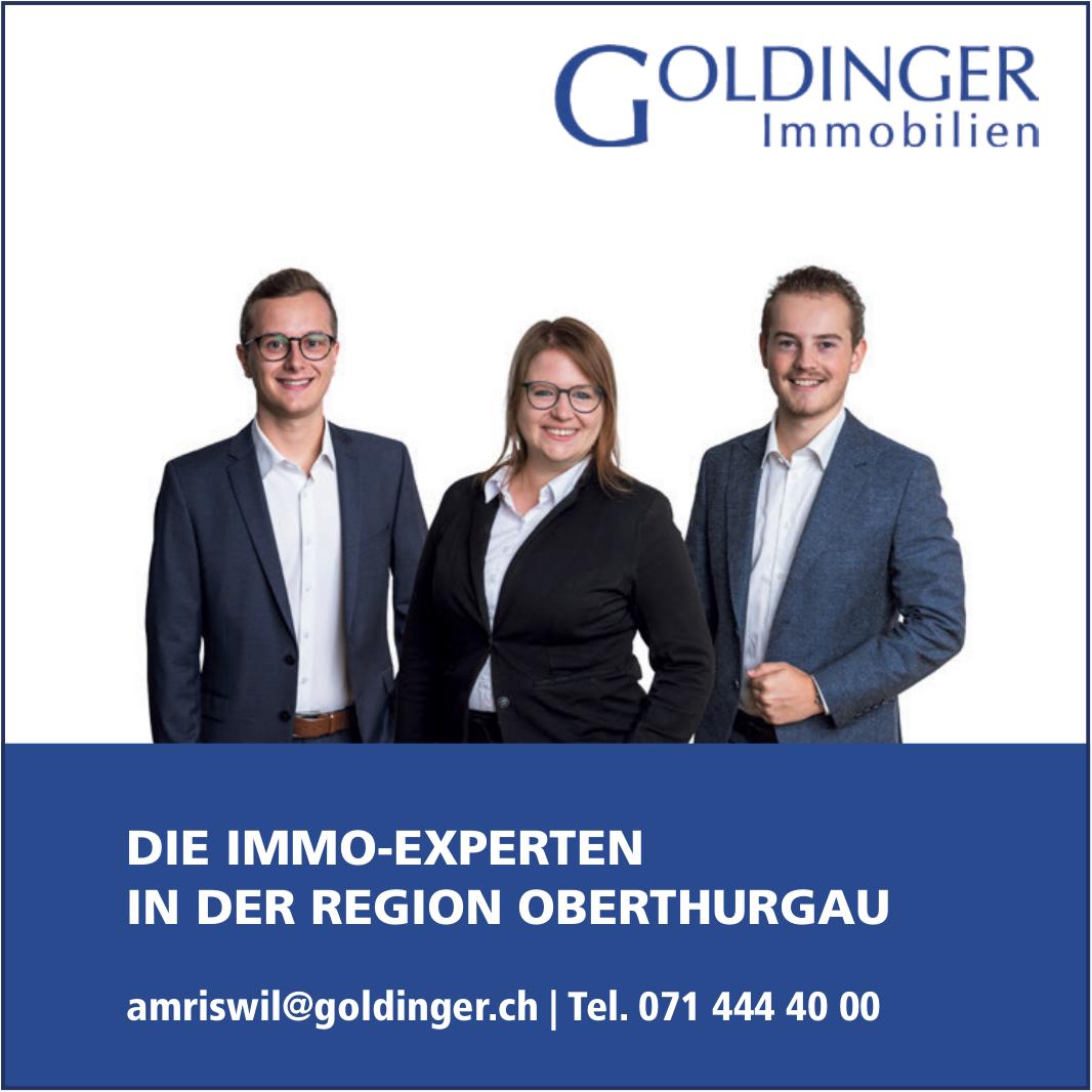 Goldinger Immobilien, DIE IMMO-EXPERTEN IN DER REGION OBERTHURGAU