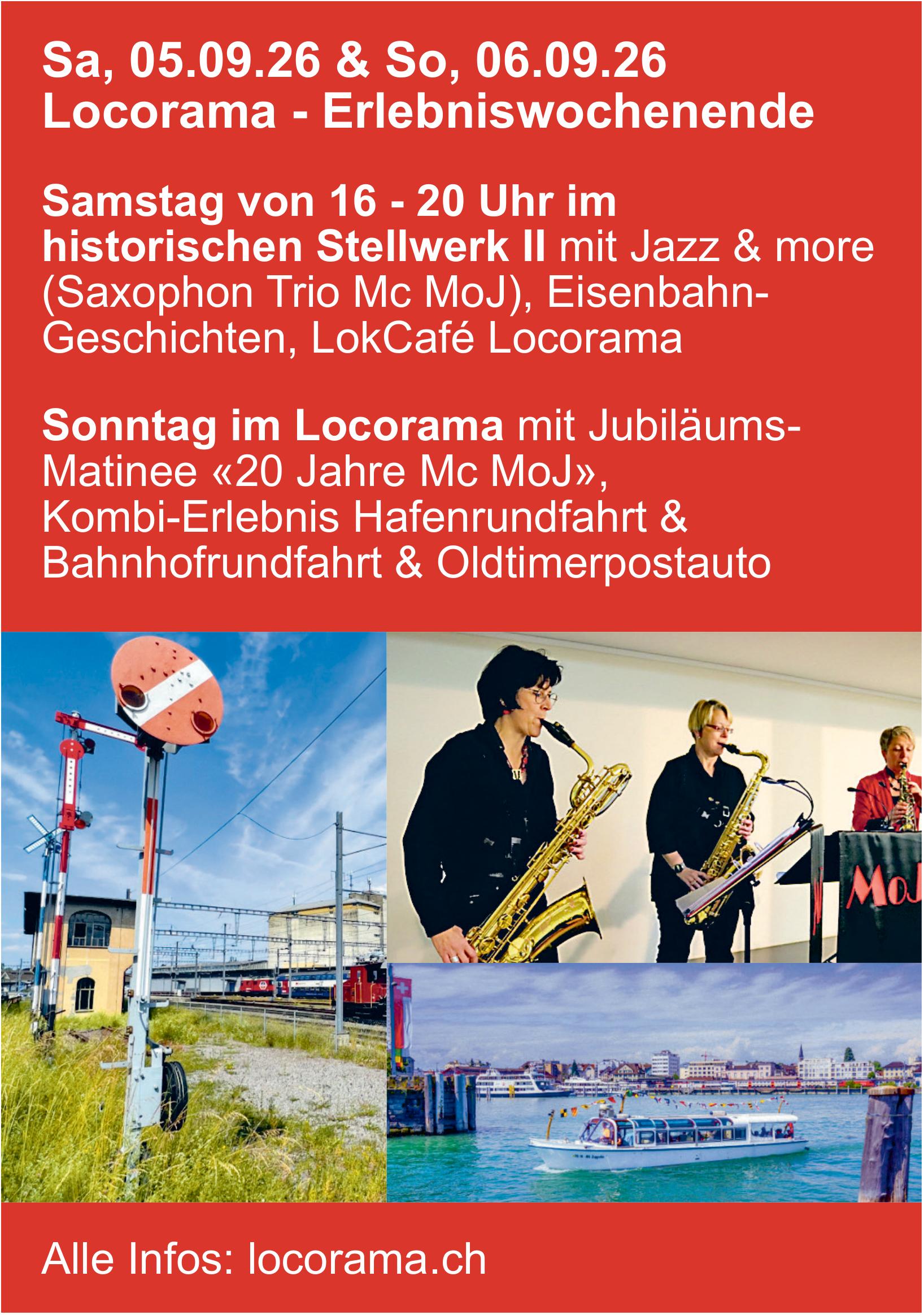 Locorama – Erlebniswochenende, 5. - 6. September, Locorama