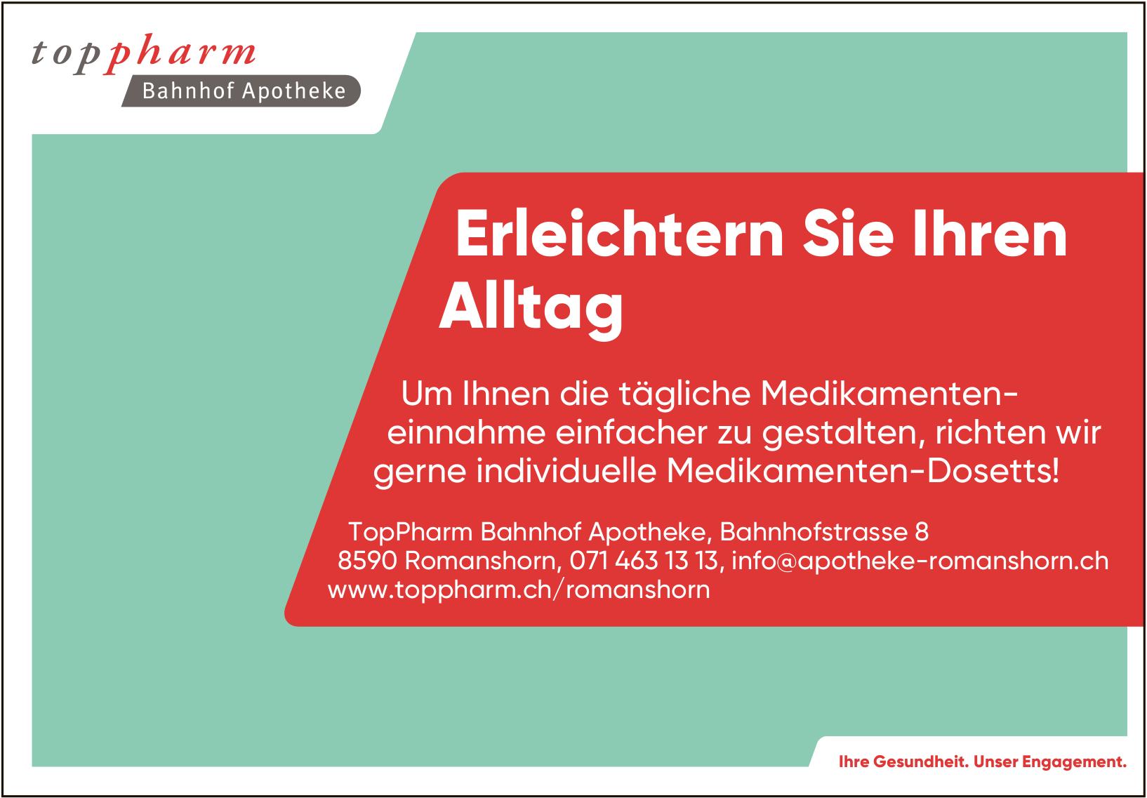 TopPharm Bahnhof Apotheke, Romanshorn - Erleichtern Sie Ihren Alltag