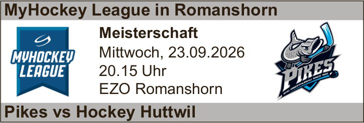 Pikes vs Hockey Huttwil, 23. September, EZO Romanshorn