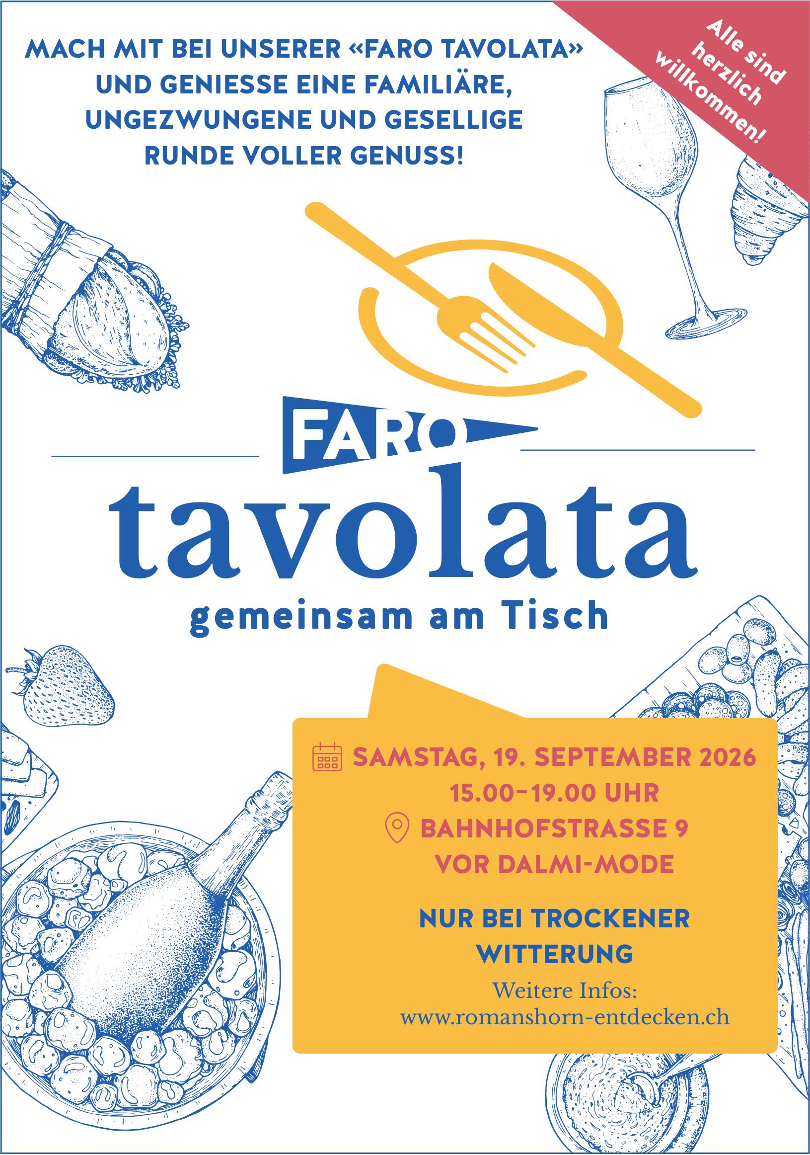 FARO tavolata, 19. September, vor Dalmi-Mode