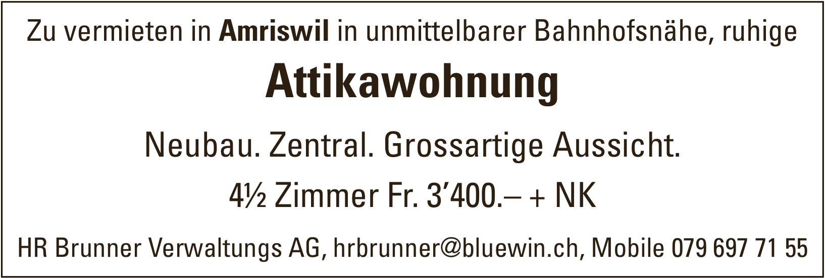 Attikawohnung, 4½ Zimmer-Wohnung, Amriswil, zu vermieten