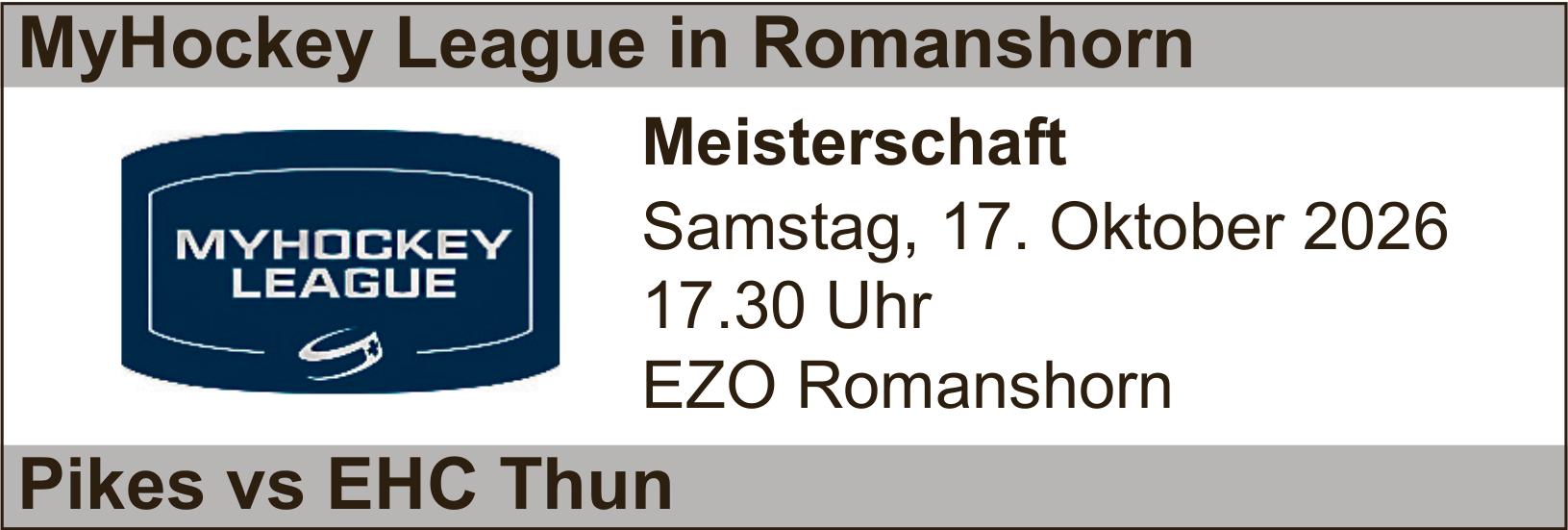 Pikes vs EHC Thun, 17. Oktober, EZO Romanshorn