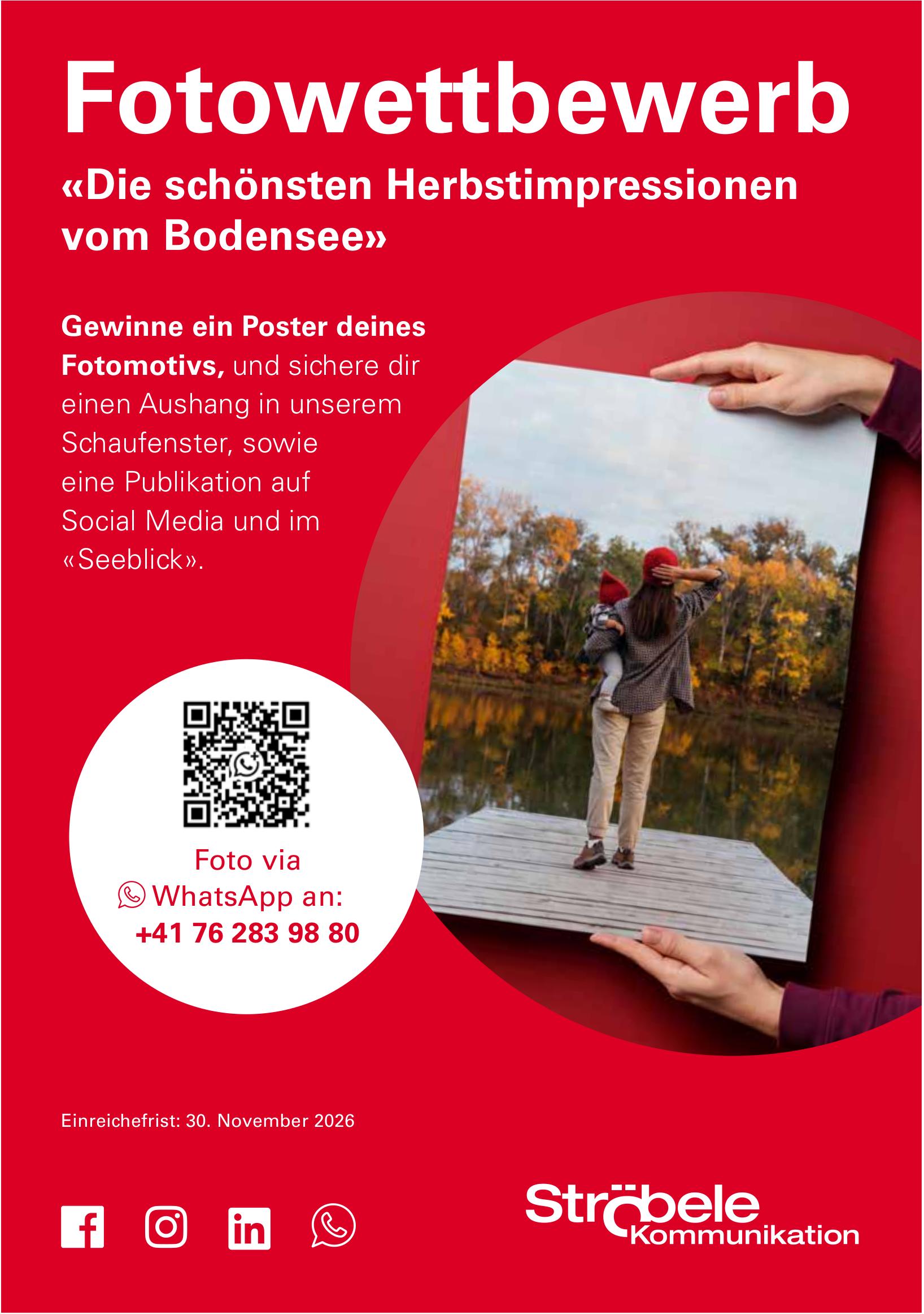 Ströbele Kommunikation, Fotowettbewerb: «Die schönsten Herbstimpressionen vom Bodensee»