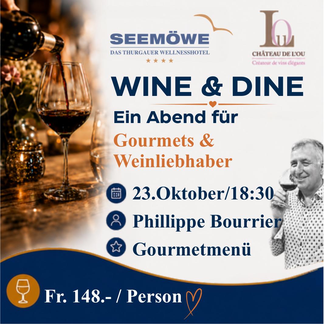 WINE & DINE: Ein Abend für Gourmets & Weinliebhaber, 23. Oktober