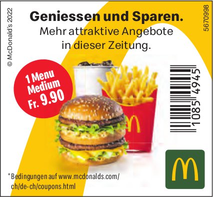 McDonald's - Geniessen und Sparen.