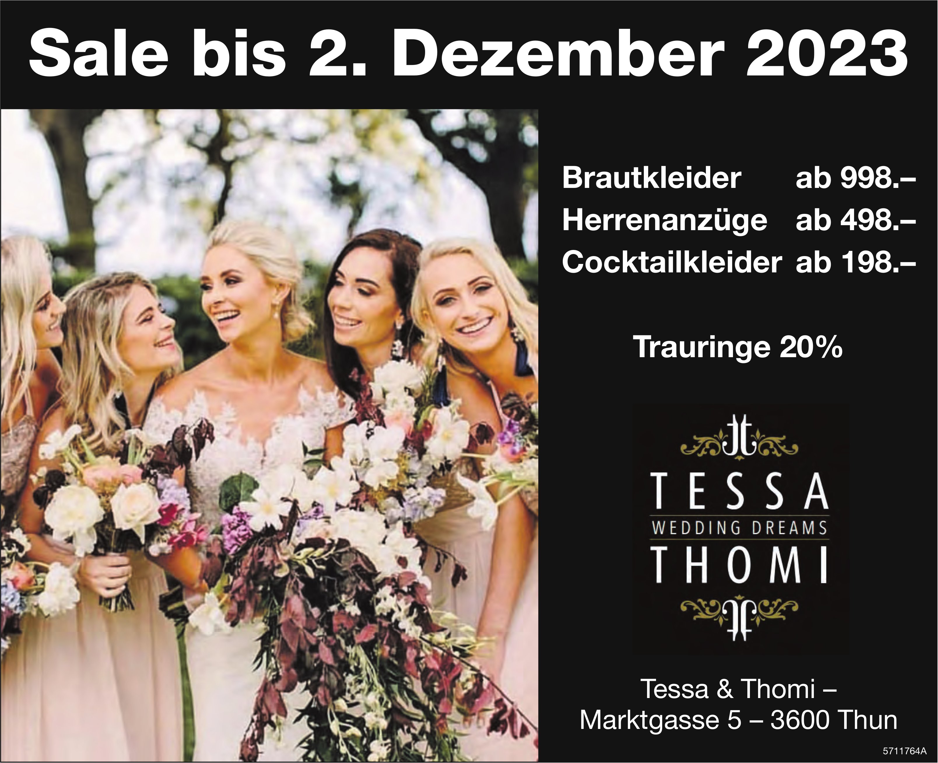 Tessa & Thomi Wedding Dreams, Thun - Sale bis 2. Dezember 2023