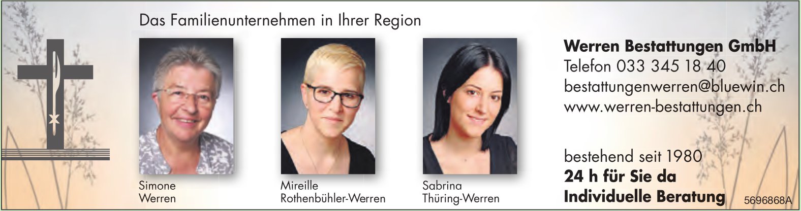 Werren Bestattungen GmbH - Das Familienunternehmen in Ihrer Region