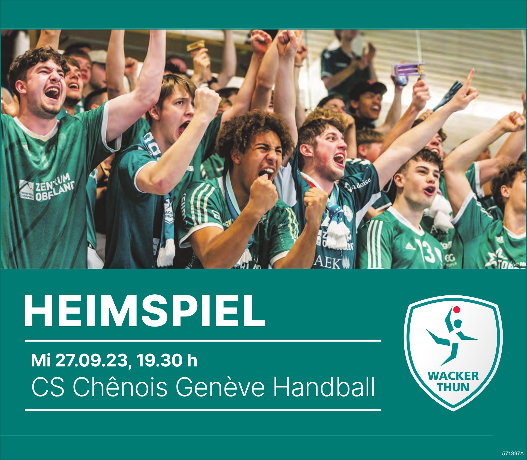Heimspiel Wacker Thun vs CS Chênois Genève Handball, 27. September, Genève