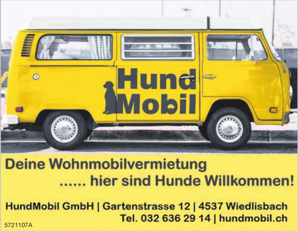 HundMobil GmbH, Wiedlisbach - Deine Wohnmobilvermietung ... hier sind Hunde Willkommen!